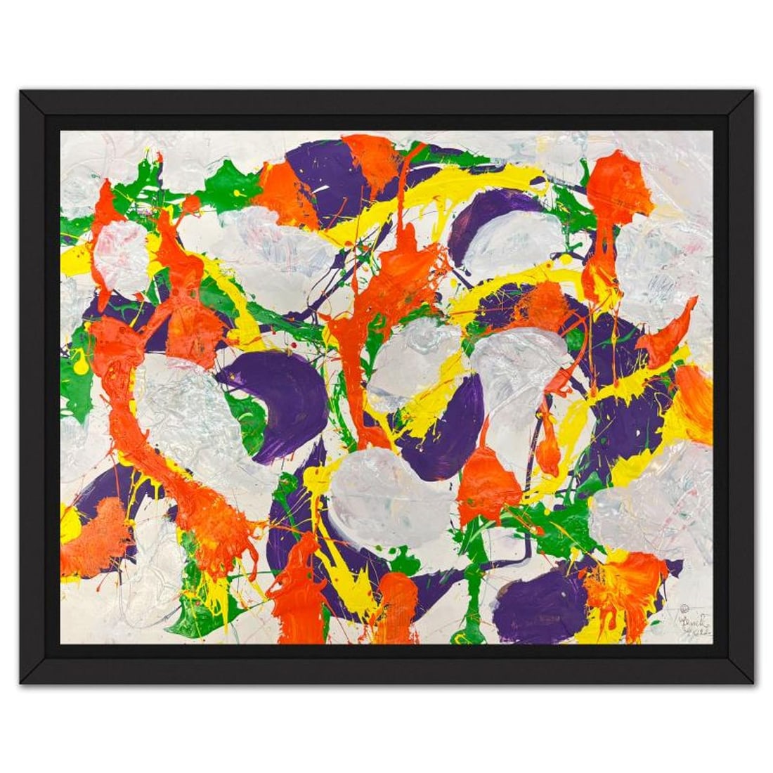 Jenik Cook, Framed Hand Signed Original Painting with Letter of Authenticity.: This is an original acrylic painting on paper by Jenik Cook. Hand signed by the artist, it includes Letter of Authenticity. This piece comes from the artist's personal collection. Measures approximate