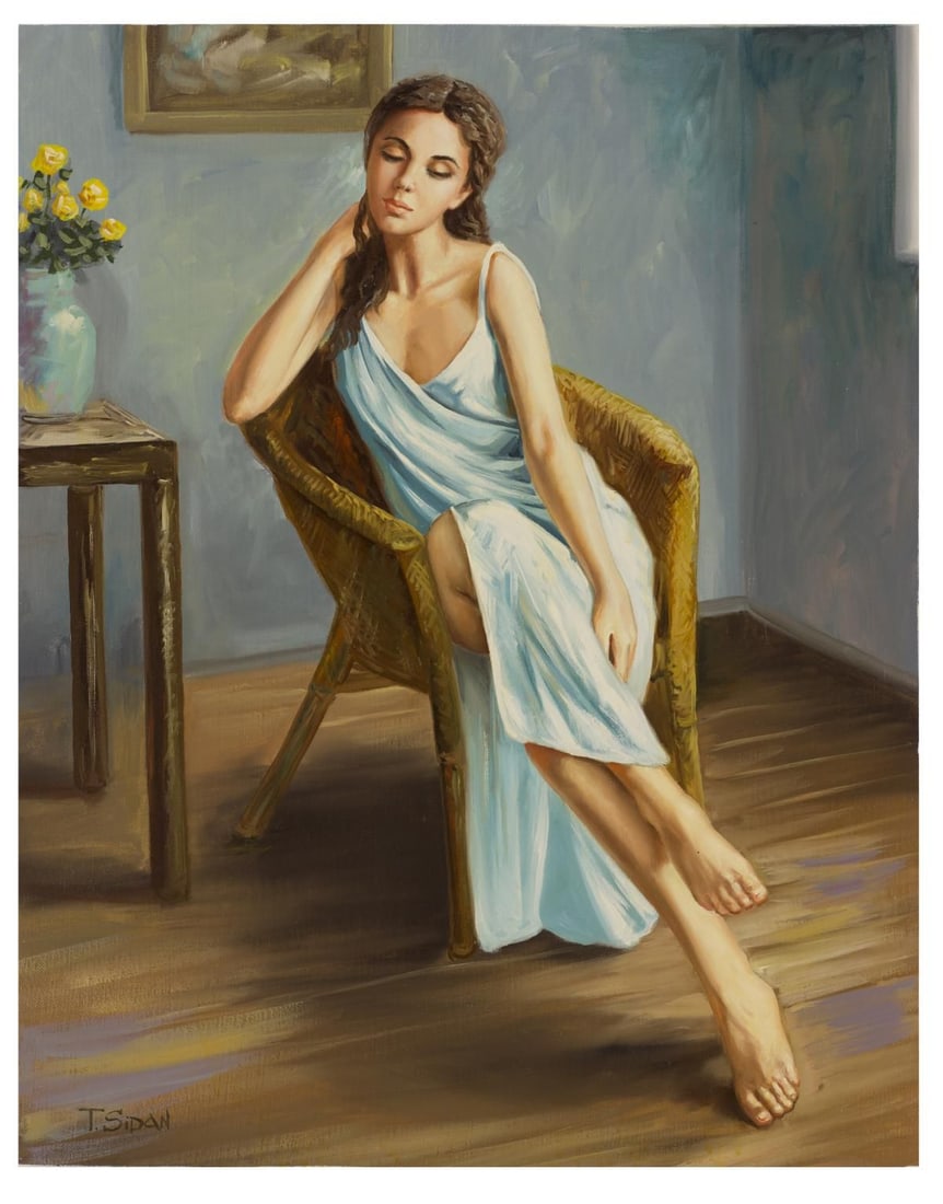 Taras Sidan- Original Giclee on Canvas "Florentina": Artist: Taras Sidan. Medium: Original Giclee on Canvas. Title: Florentina. Size: 24" x 20". Signature: Hand Signed and Numbered by the Artist. Certificate of Authenticity: From the publisher. Referenc