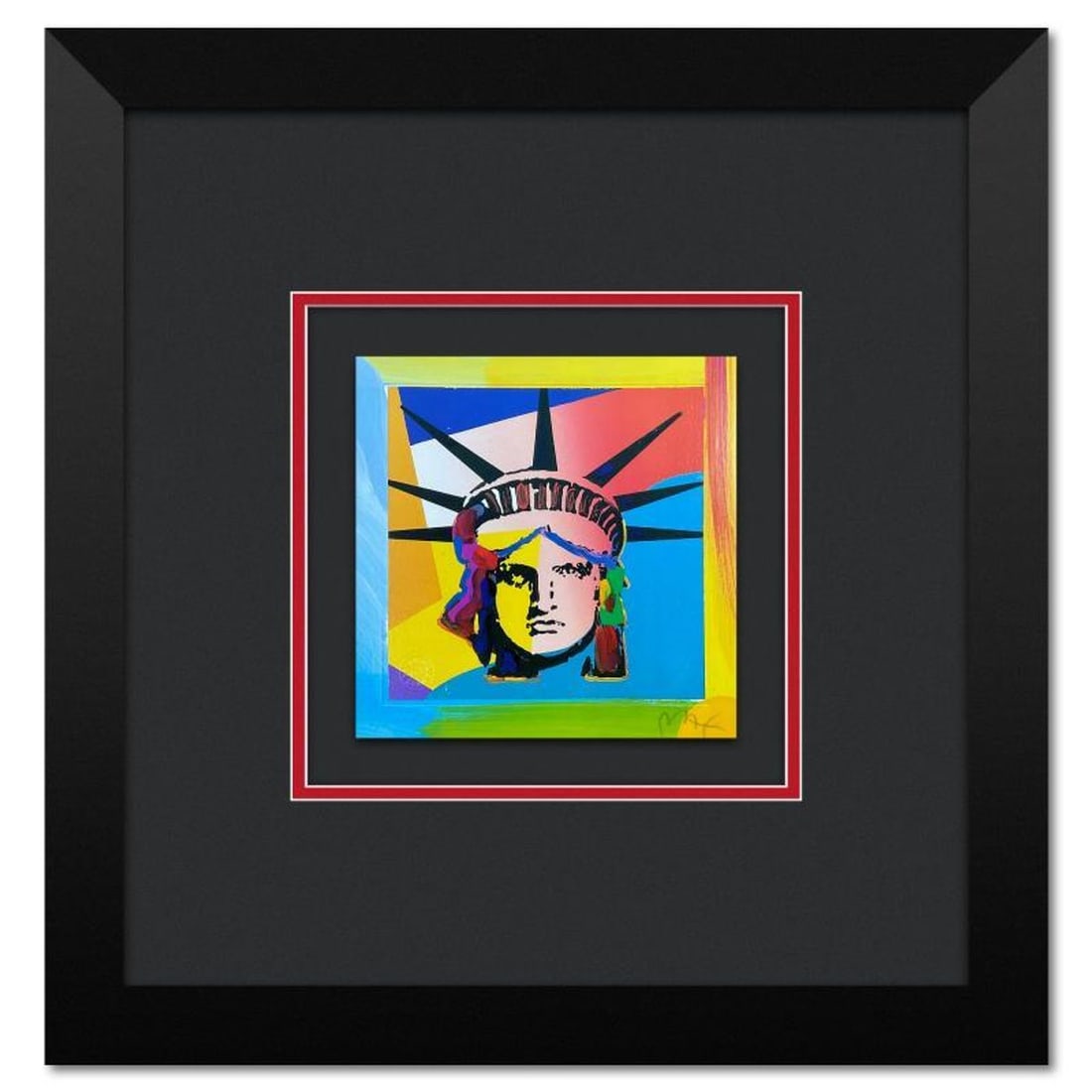 Peter Max, "Liberty Head XV" Framed Limited Edition Lithograph, Numbered and Hand Signed with: Liberty Head XV is a limited edition lithograph on paper by Peter Max, numbered and hand signed by the artist. This piece comes framed. Includes Certificate of Authenticity from Peter Max Studios. Mea
