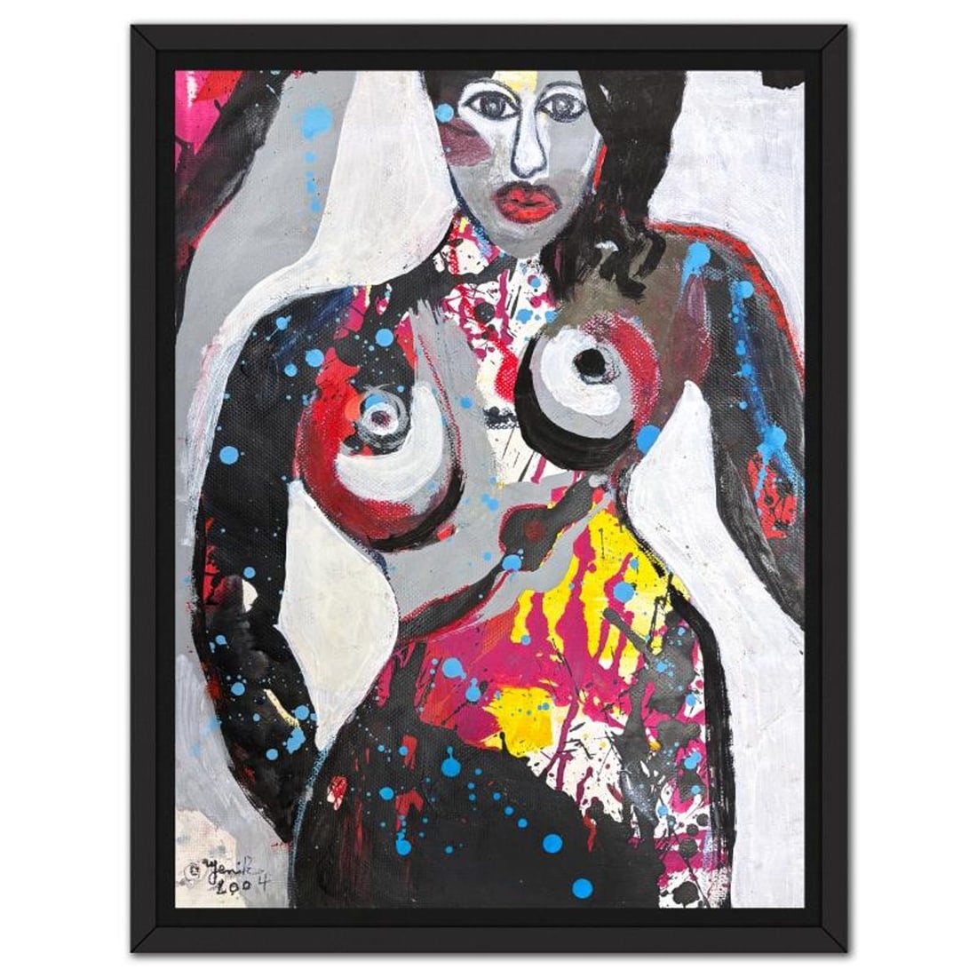 Jenik Cook, Framed Hand Signed Original Painting with Letter of Authenticity.: This is an original acrylic painting on paper by Jenik Cook. Hand signed by the artist, it includes Letter of Authenticity. This piece comes from the artist's personal collection. Measures approximate