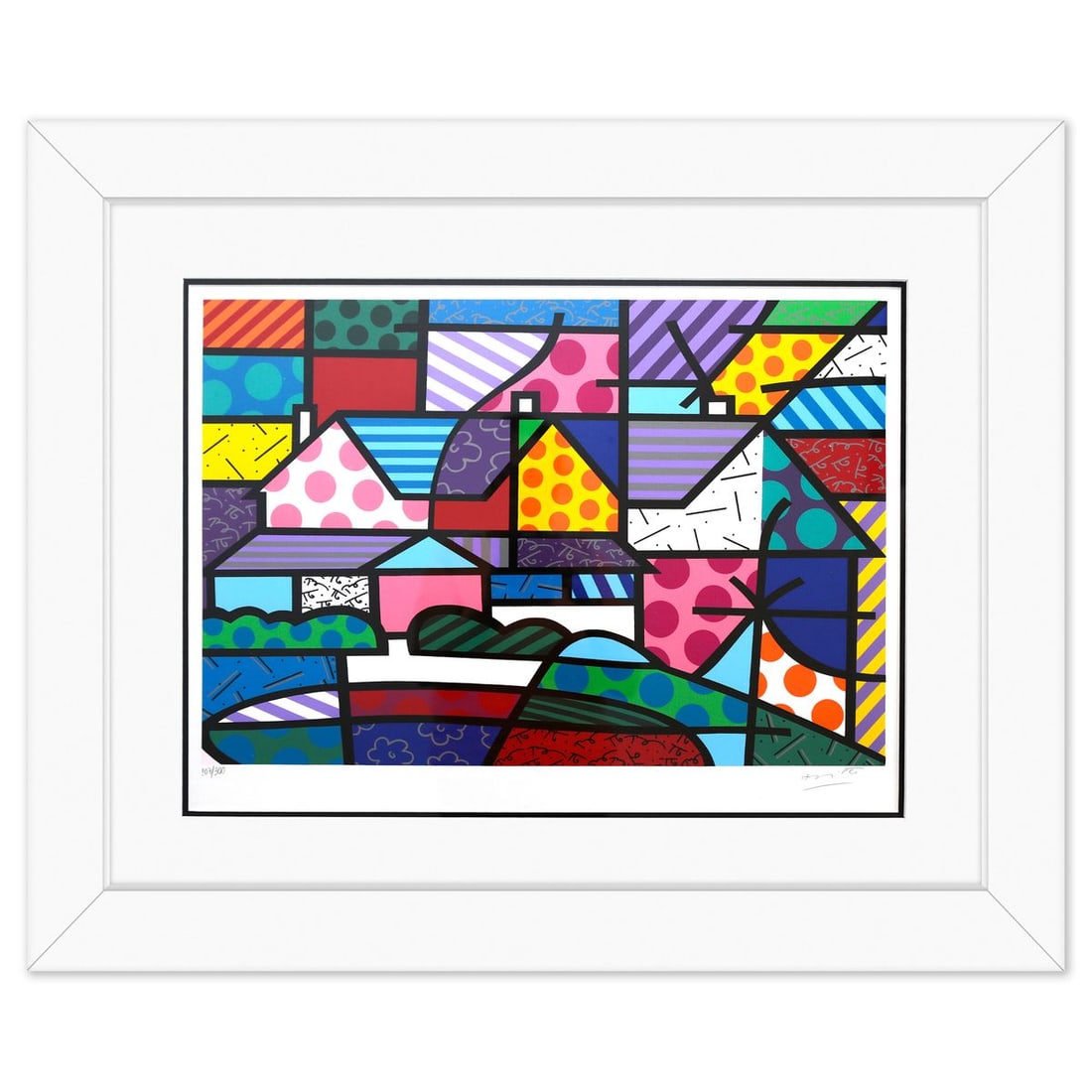 Romero Britto- Serigraph "Rose's View" (1 of 1)