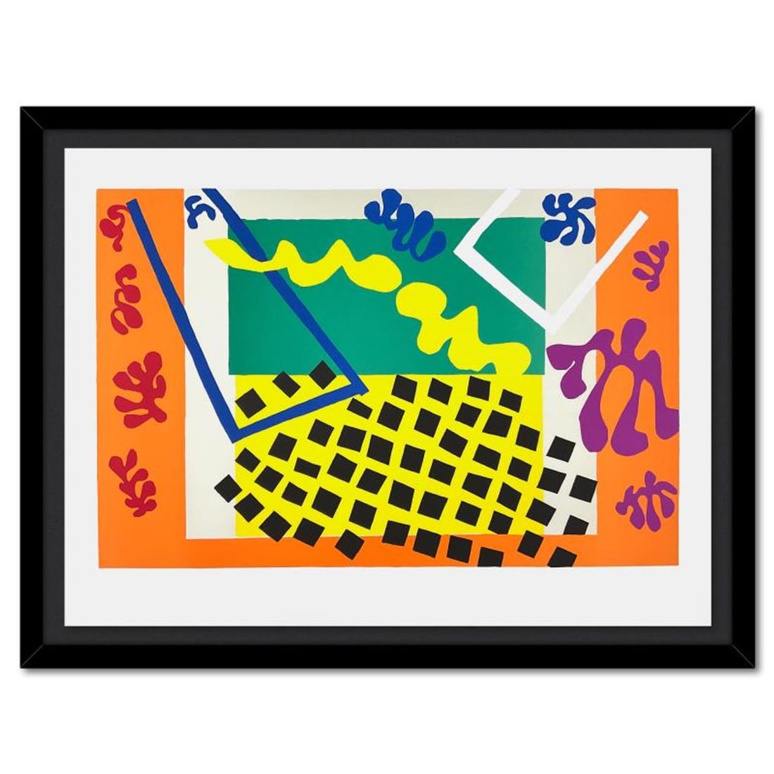 Henri Matisse 1869-1954 (After), "Les Codomas" Framed Limited Edition Lithograph with Certificate of: Les Codomas is a limited edition lithograph by Henri Matisse (1869-1954). This piece comes from an edition of 200 authorized by the Matisse Estate; the edition number is not on the piece itself but on