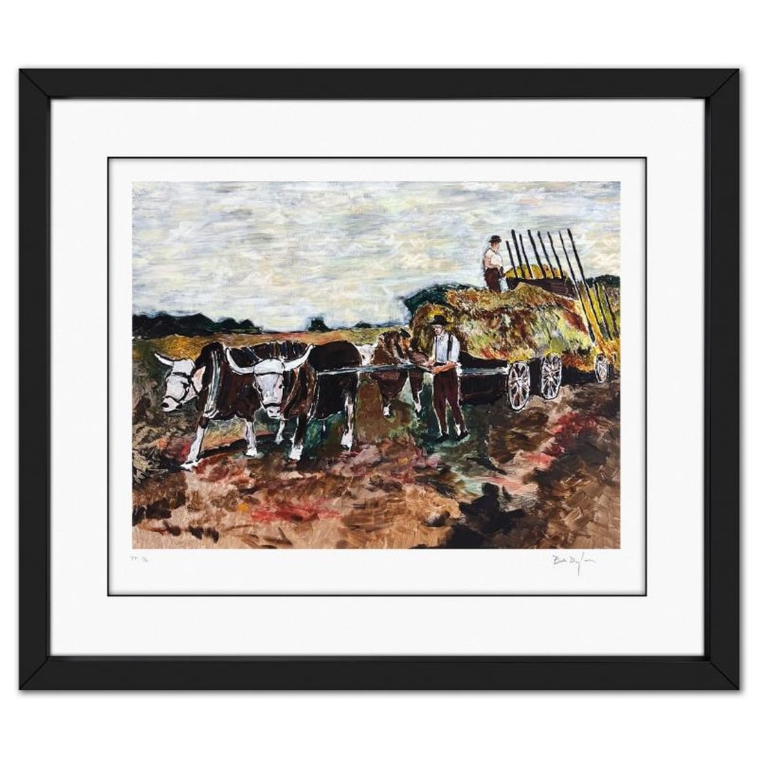 Bob Dylan, "Wagon Master" Framed Limited Edition, TP Numbered 1/2 and Hand Signed with Letter of (1 of 2)
