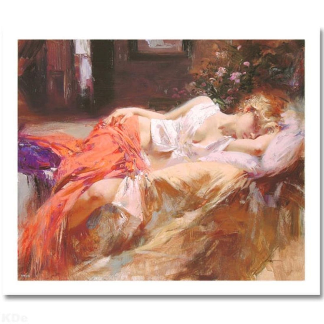 Pino (1939-2010), "Day Dream" Hand Signed Limited Edition with Certificate of Authenticity.: Day Dream is a limited edition giclee on paper by Pino (1939-2010), numbered and hand signed by the artist. Includes Certificate of Authenticity. Measures approximately 16" x 20" (image). Reference#: 