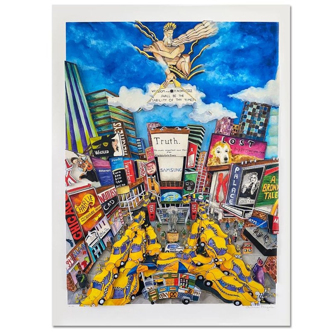 Linnea Pergola, "Truth" 3D Limited Edition, Hand Signed with Letter of Authenticity. (1 of 2)