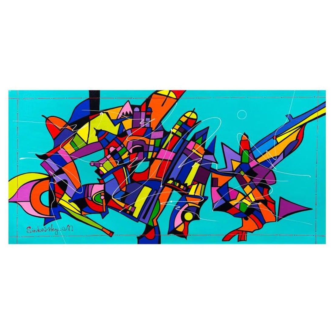 Natalia Sinkovsky, Original Acrylic Painting on Canvas, Hand Signed with Letter of Authenticity. (1 of 2)