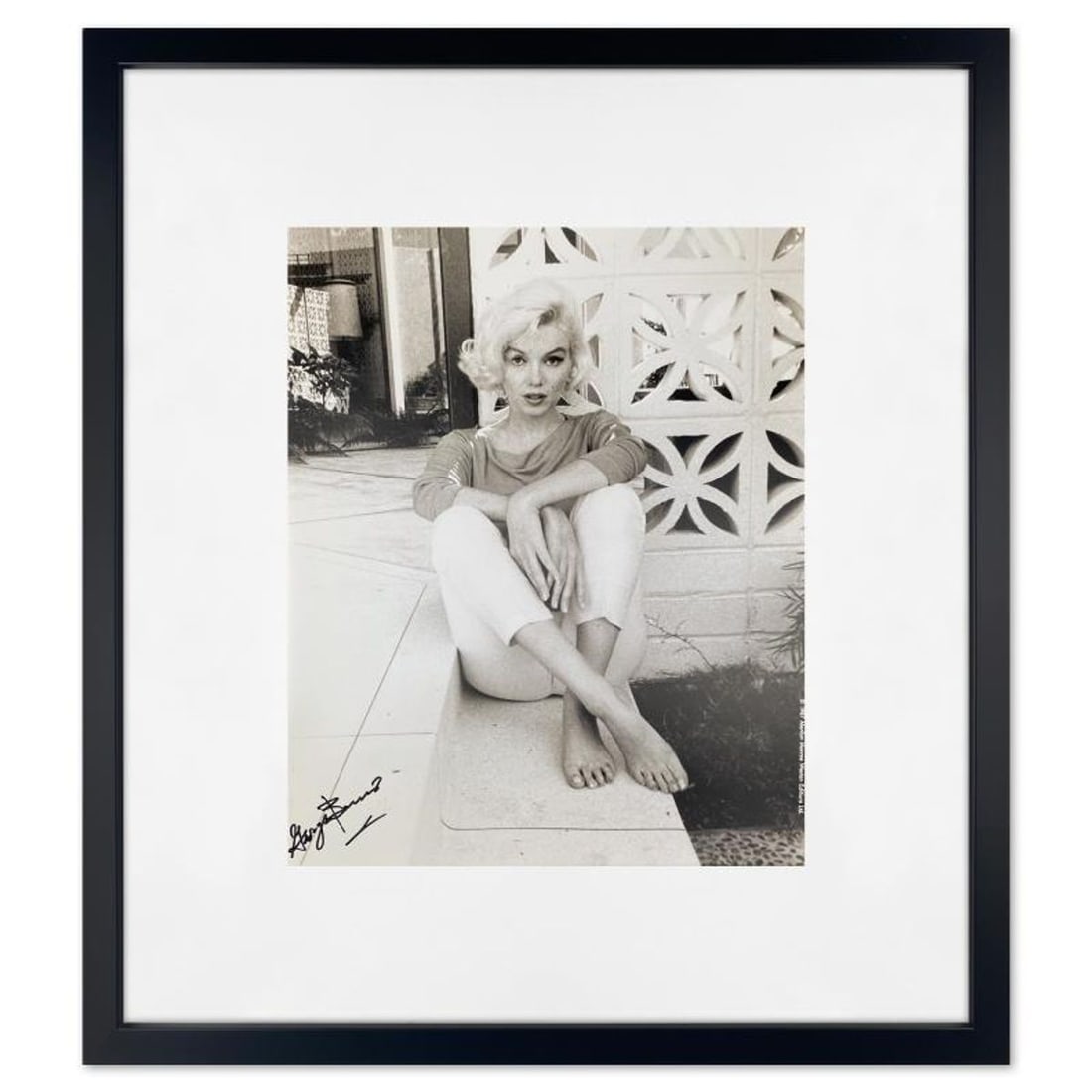 George Barris (1922-2016), "Marilyn Monroe: The Last Shoot" Framed Photograph Printed from the: Marilyn Monroe: The Last Shoot is a photograph printed from the original negative taken by George Barris (1922-2016). This photo is part of a series entitled "The Last Photos" which were taken in