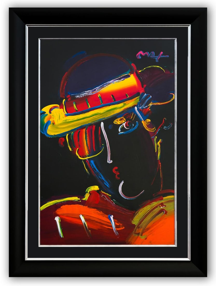 Peter Max- Original Mixed Media "Zero Prism": Artist: Peter Max. Medium: Original Mixed Media. Title: Zero Prism. Size: 36" x 24". Measures approx. 46" x 34" (framed). Signature: Hand Signed by the artist. Certificate of Authenticity: Is included