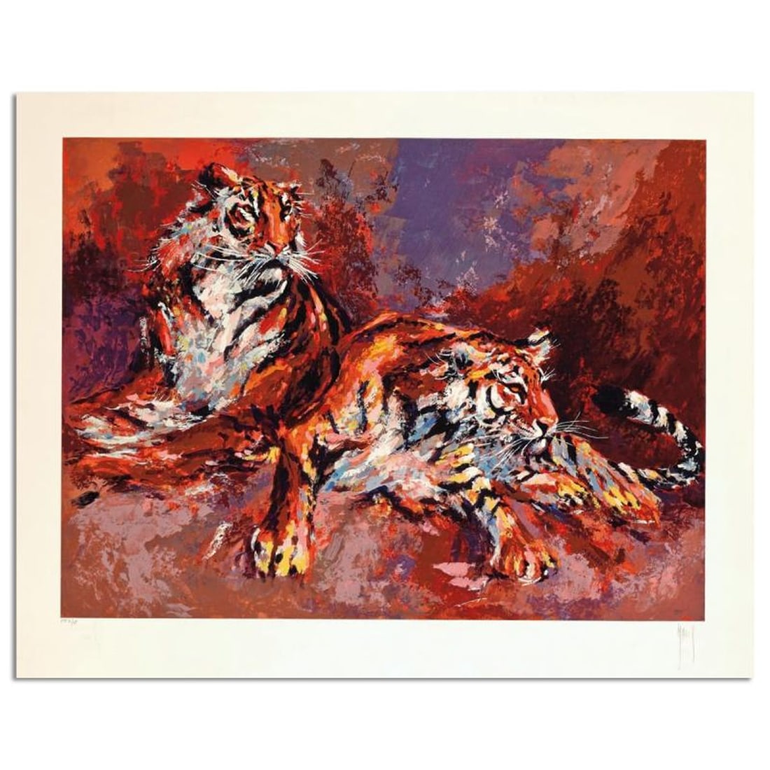 Mark King (1931-2014), "Siberians" Hand Signed Limited Edition Serigraph with Letter of: Siberians is a limited edition serigraph on paper by Mark King (1931-2014). Hand signed and numbered, this piece comes with a letter of authenticity and measures approximately 26" x 35" (image).