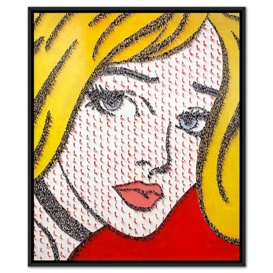Craig Alan, "Populus: Pulp Nation" Framed, Hand Signed Limited Edition Canvas with Letter of (1 of 1)