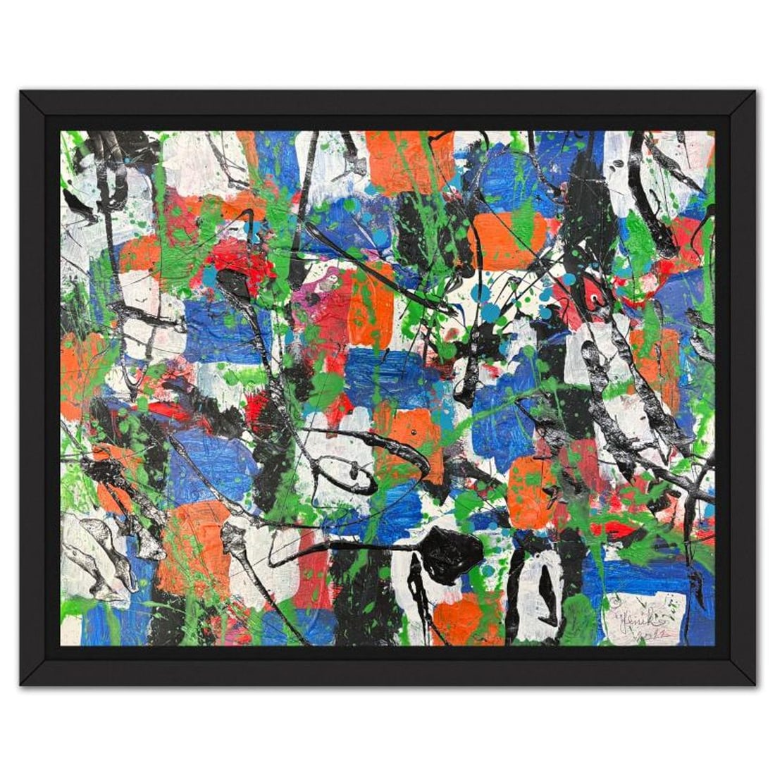 Jenik Cook, Framed Hand Signed Original Painting with Letter of Authenticity.: This is an original acrylic painting on paper by Jenik Cook. Hand signed by the artist, it includes Letter of Authenticity. This piece comes from the artist's personal collection. Measures