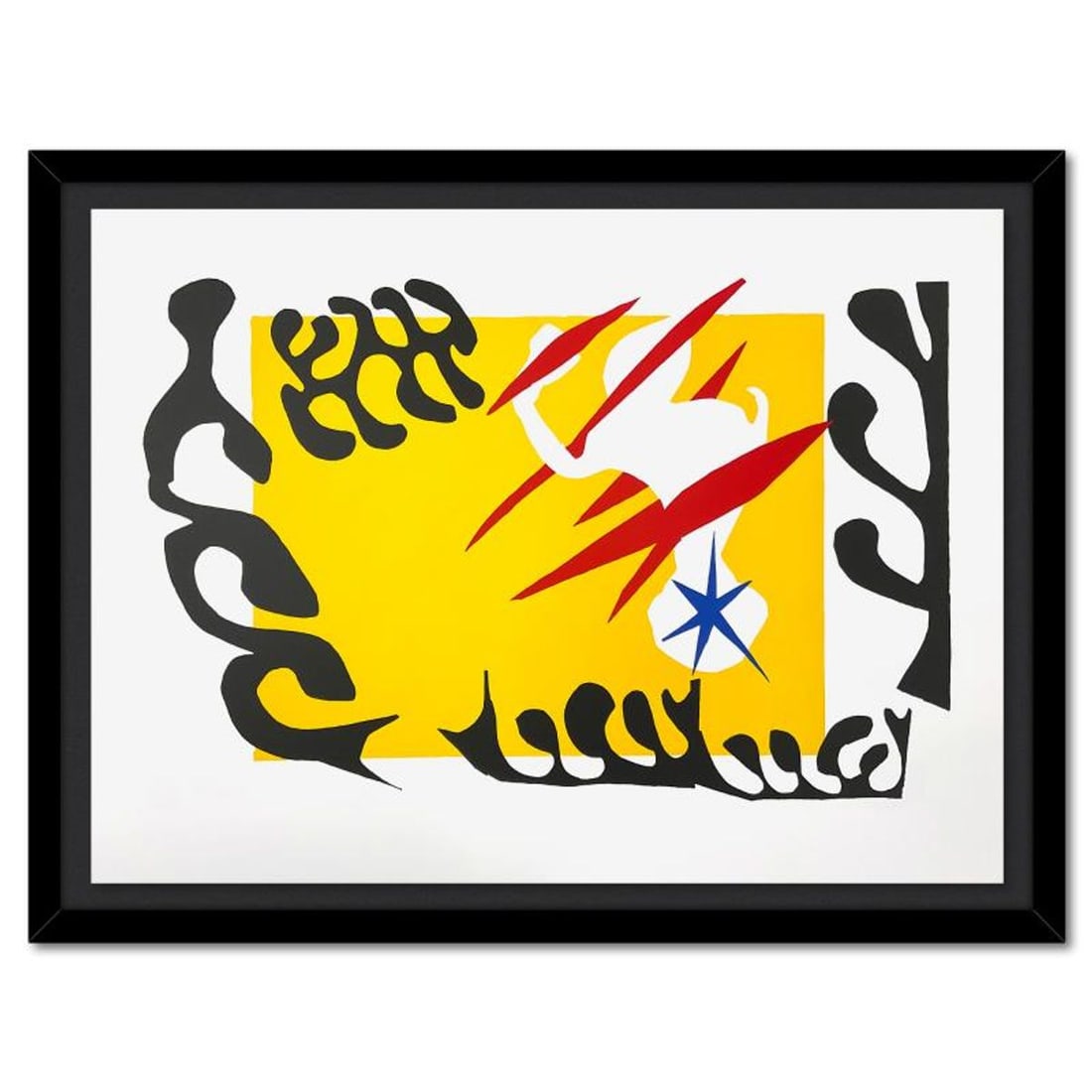 Henri Matisse 1869-1954 (After), "Le Cauchemar de l'Elephant Blanc" Framed Limited Edition: Le Cauchemar de l'Elephant Blanc is a limited edition lithograph by Henri Matisse (1869-1954). This piece comes from an edition of 200 authorized by the Matisse Estate; the edition number is not on