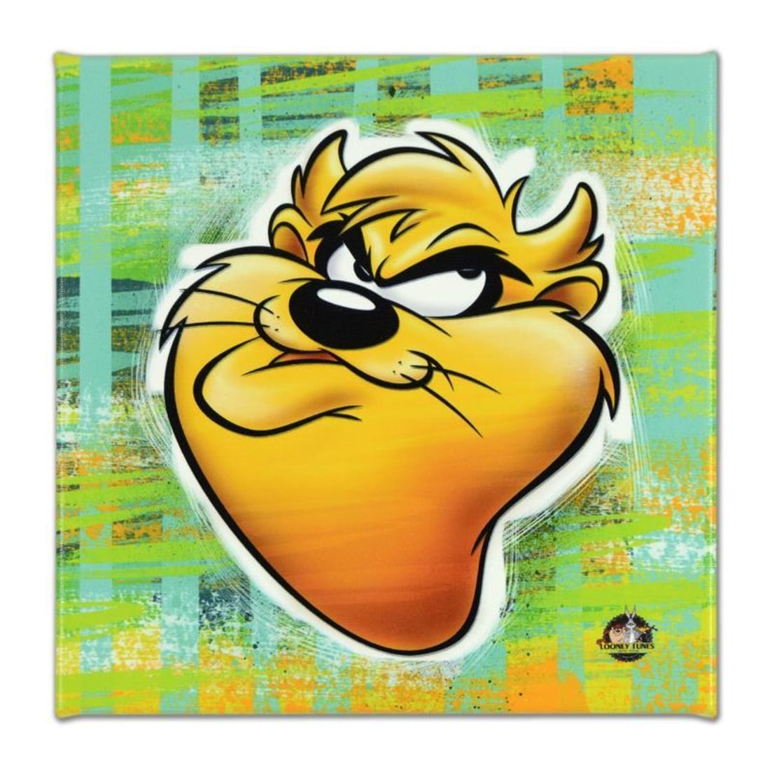 Looney Tunes, "Taz" Numbered Limited Edition on Canvas with COA. This piece comes Gallery Wrapped.: Taz is a limited edition giclee on gallery wrapped canvas by Looney Tunes. This piece comes from an edition of 500 and bears an imprint of Looney Tunes' official seal. Includes Certificate of
