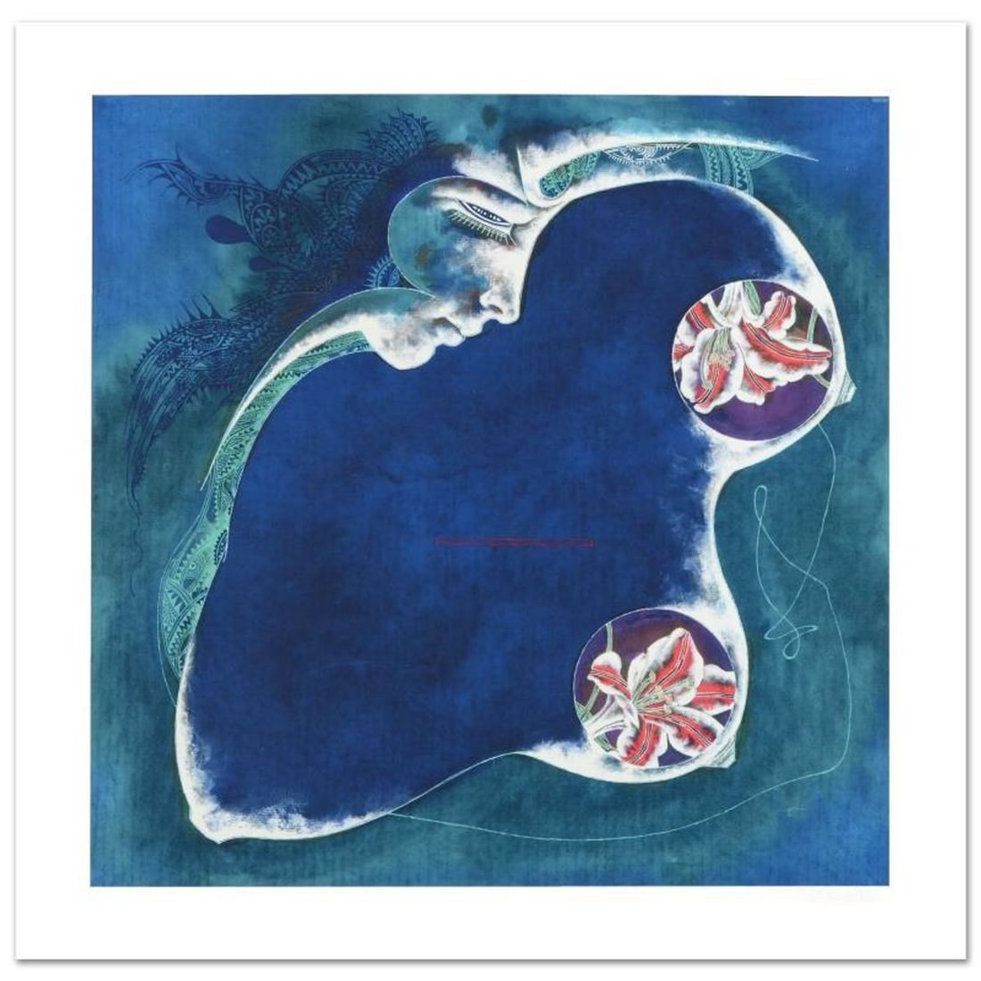 Lu Hong, "Virgo" Limited Edition Giclee, Numbered and Hand Signed with COA.: The zodiac is a phenomenological study, formed by coordination between 12 specific constellations in space and birth of one specific human being in time, contrasting 12 signs that guide the