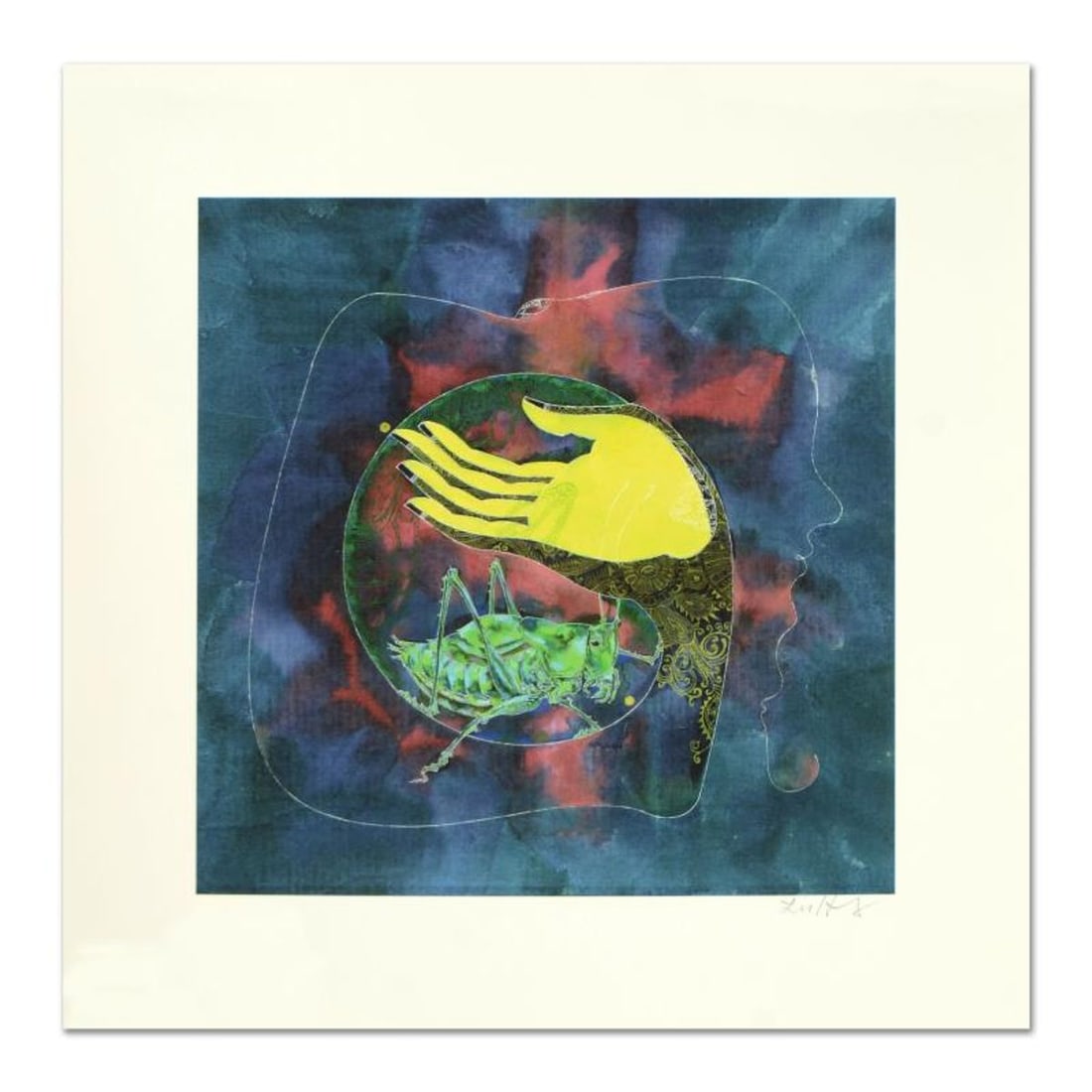 Lu Hong "Mudra Buddhashramana, Beyond Misery" Hand Signed Limited Edition Giclee with Letter of (1 of 2)