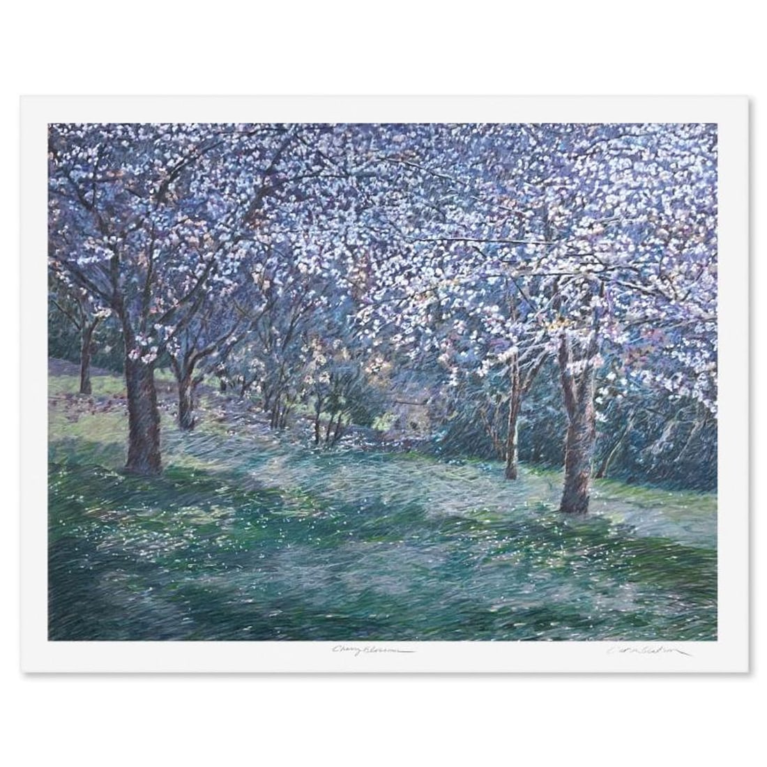 Carson Gladson (1940-2023), "Cherry Blossom" Limited Edition Printers Proof Serigraph, Numbered and: Cherry Blossom is a limited edition printers proof serigraph on paper by Carson Gladson (1940-2023), numbered and hand signed by the artist. Includes Letter of Authenticity. Measures approx. 40.5" x 5