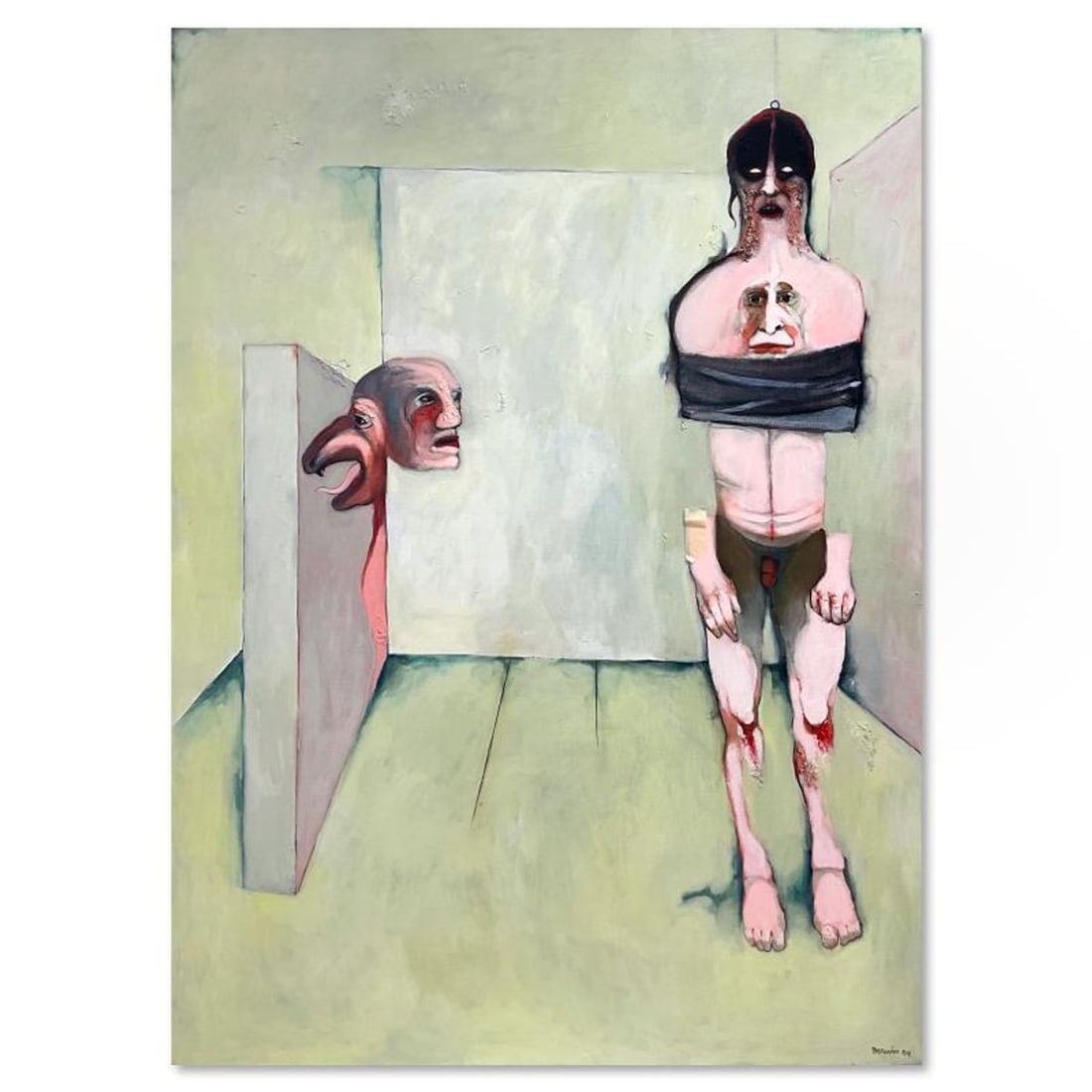 Milton Berwin (1925-2023), Original Painting on Canvas (62" x 48"), Dated 2004 and Hand Signed with (1 of 2)