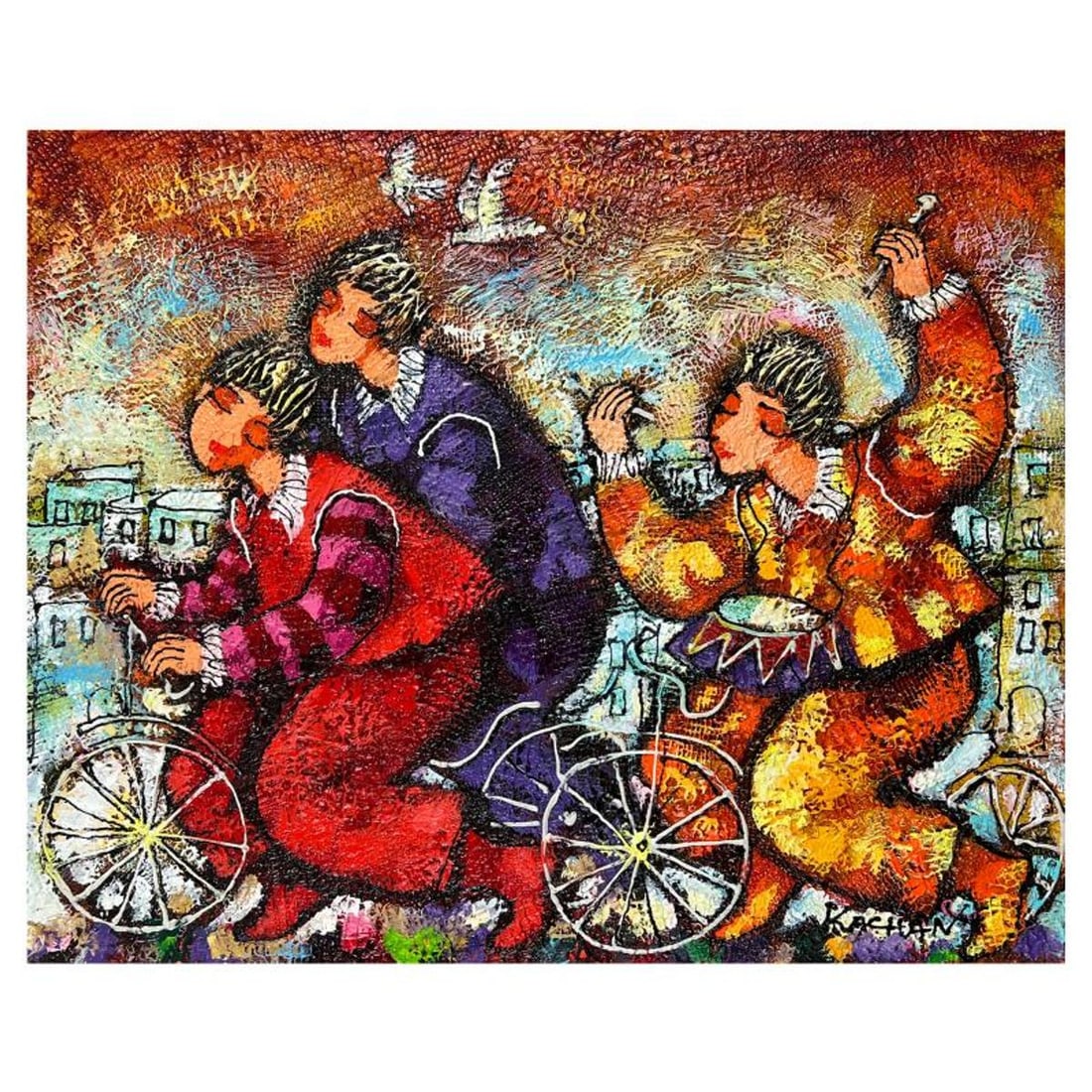 Michael Kachan, Hand Signed Original Painting on Canvas with Letter of Authenticity. (1 of 2)