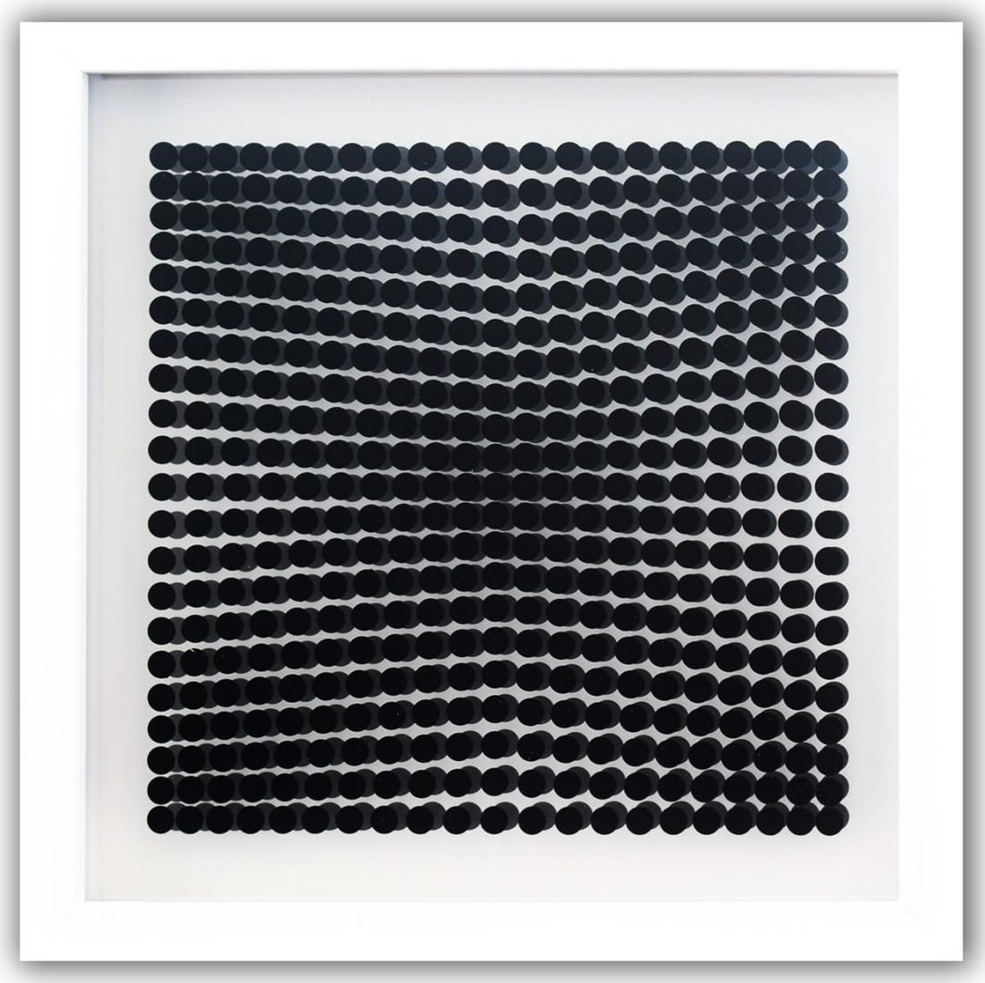 Victor Vasarely- 3D Wall Sculpture/object "Cinetiques": Artist: Victor Vasarely. Medium: 3D Wall Sculpture/object. Title: Cinetiques. Size: 10" x 10". Measures approx. 12" x 12" (framed). Additional: Custom Framed. 2 layers- Top layer printed on clear Luci
