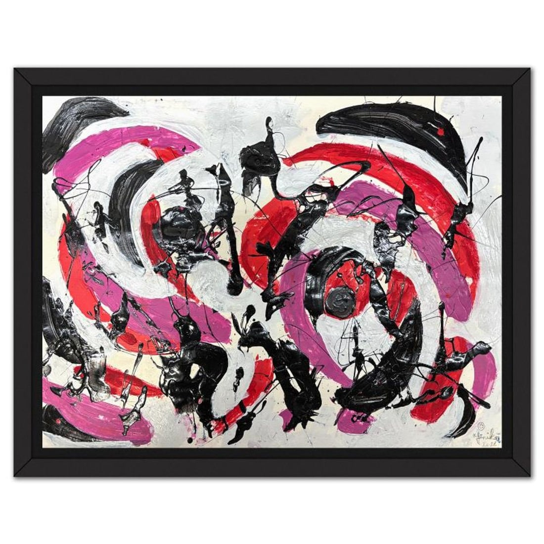 Jenik Cook, Framed Hand Signed Original Painting with Letter of Authenticity.: This is an original acrylic painting on paper by Jenik Cook. Hand signed by the artist, it includes Letter of Authenticity. This piece comes from the artist's personal collection. Measures approximate