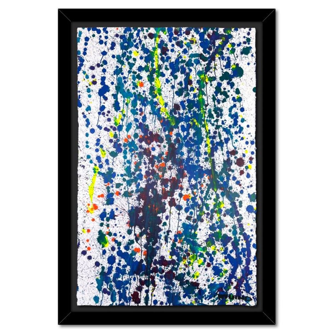 Wyland, Framed Original Painting, Hand Signed by the artist and with a letter of authenticity.: This is an untitled original watercolor painting on deckle edge paper by Wyland, hand signed by the artist. Includes Letter of Authenticity. Measures approximately 46" x 32" (framed), 40" x 26"