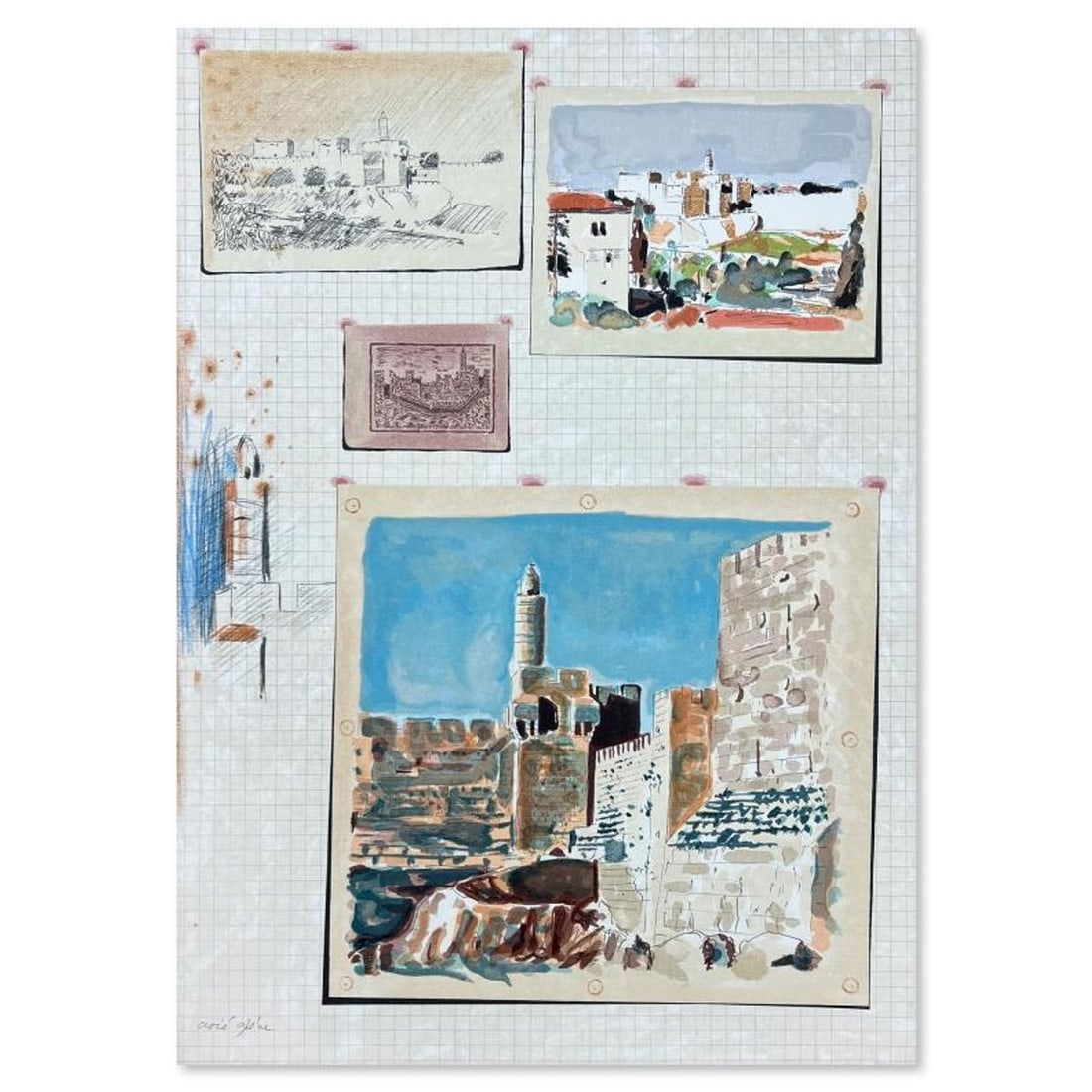 Arie Azene, Hand Signed, Numbered Limited Edition with Letter of Authenticity.: This is a limited edition on paper by Arie Azene. The piece comes hand signed by the artist, numbered, and with a letter of authenticity. Measures approximately 28" x 19.5". Reference#: 89803.
