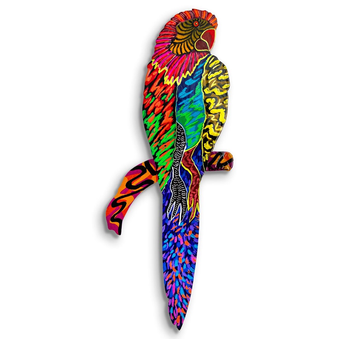 Patricia Govezensky- Original Painting on Laser Cut Steel "Moment of Peace" (1 of 2)