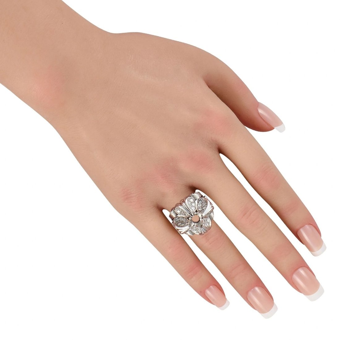 PLATINUM 2.10CT DIAMOND MOUNTING RING - 3