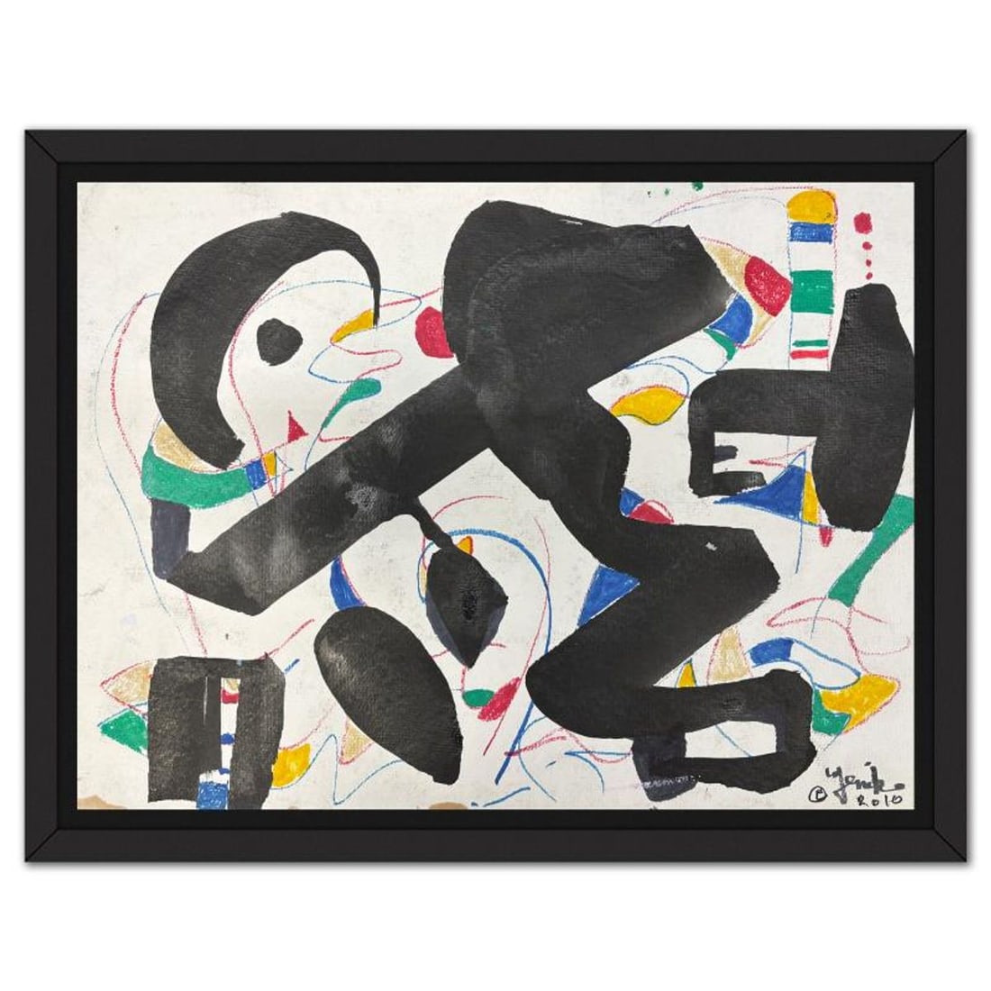 Jenik Cook, Framed Hand Signed Original Painting with Letter of Authenticity.: This is an original acrylic painting on paper by Jenik Cook. Hand signed by the artist, it includes Letter of Authenticity. This piece comes from the artist's personal collection. Measures