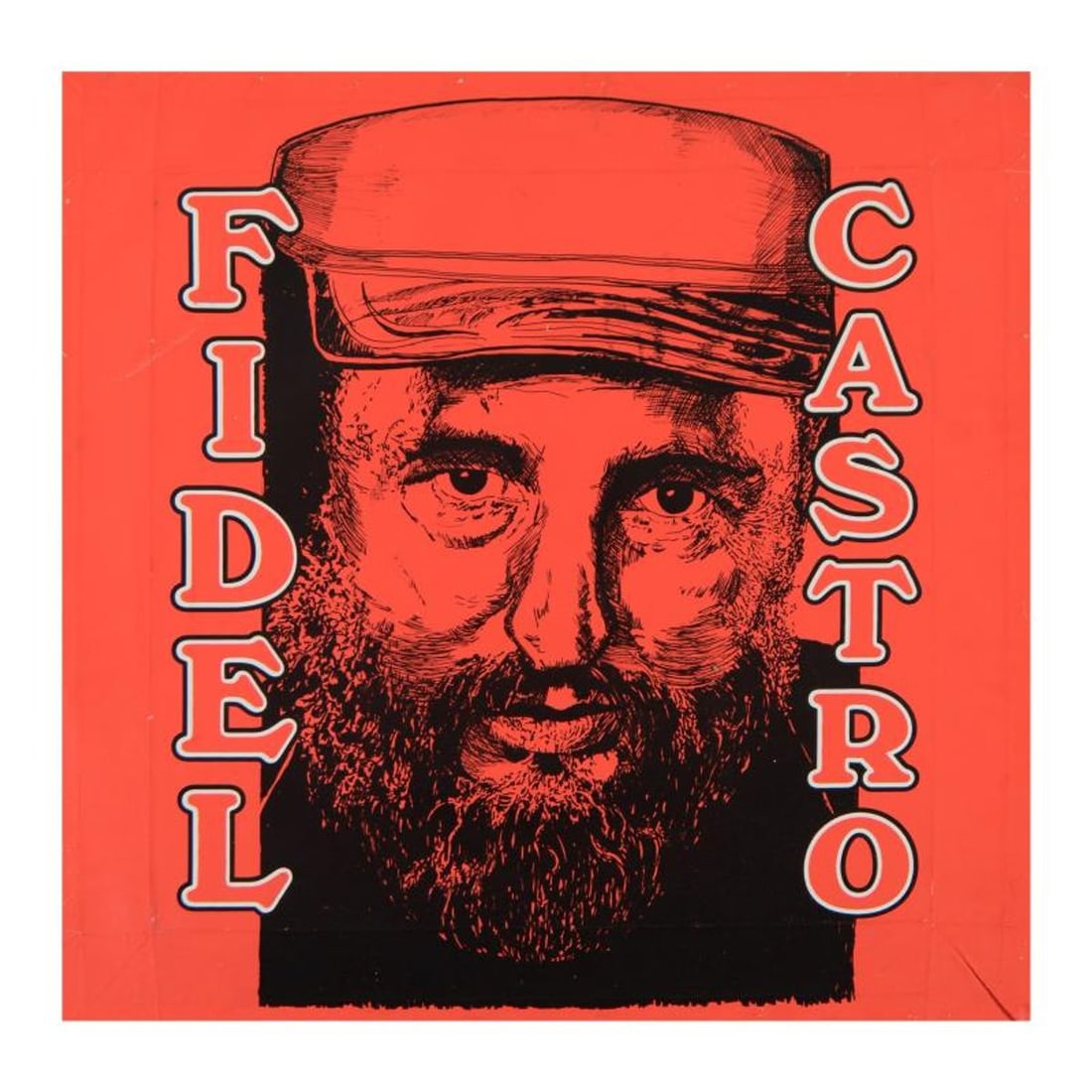 Steve Kaufman (1960-2010), "Fidel Castro" Limited Edition Hand Pulled Silkscreen on Canvas, TP: Fidel Castro is a limited edition hand pulled silkscreen on canvas by Andy Warhol protege Steve Kaufman (1960-2010). This piece is TP numbered 20/100 and hand signed inverso. Includes letter of authen