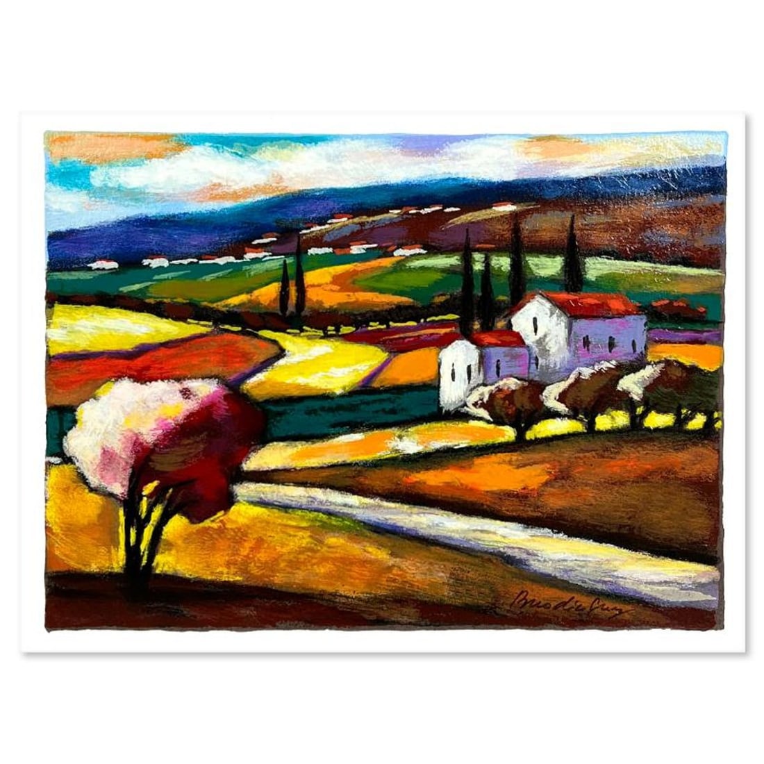 Slava Brodinsky, Hand Signed, Numbered Limited Edition with Letter of Authenticity.: This is a limited edition on paper by Slava Brodinsky. The piece comes hand signed by the artist, numbered, and with a letter of authenticity. Measures approximately 9" x 12". Reference#: 89970.