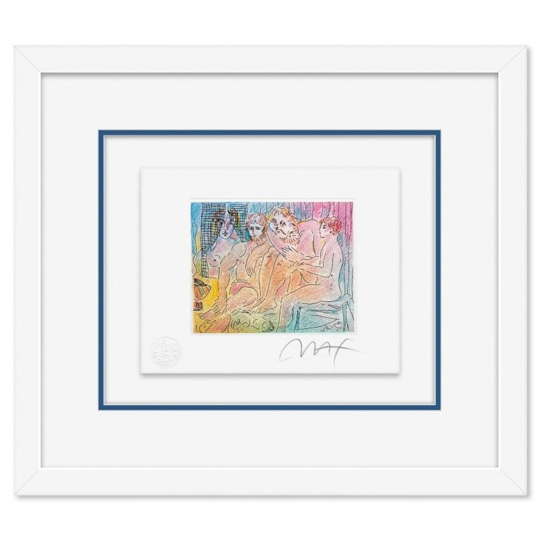 Peter Max, "Homage to Picasso Vol. 3 #IX" Framed Limited Edition Lithograph, Numbered and Hand (1 of 2)