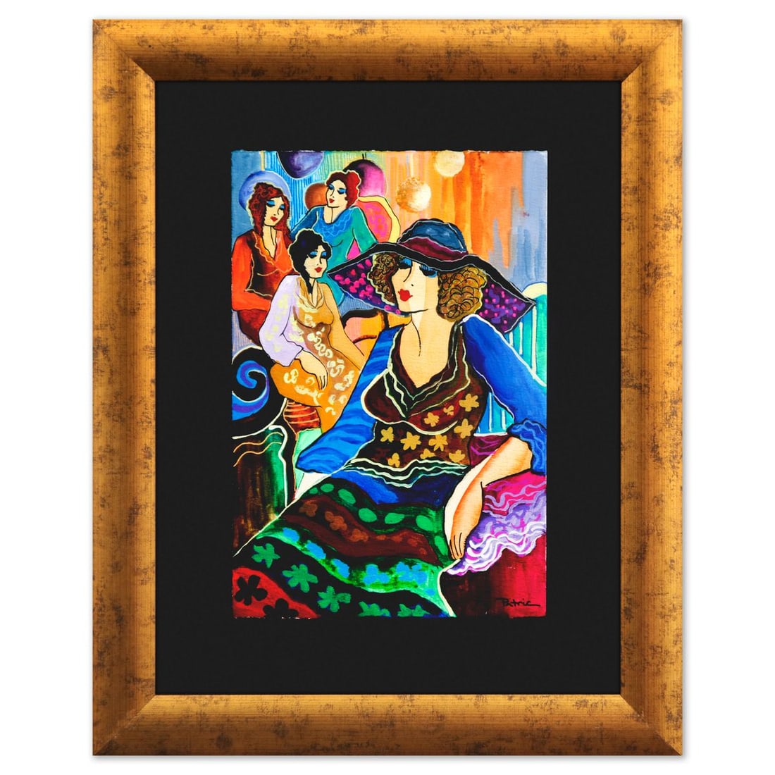 Patricia Govezensky- Original Watercolor "Evening Gathering" (1 of 2)