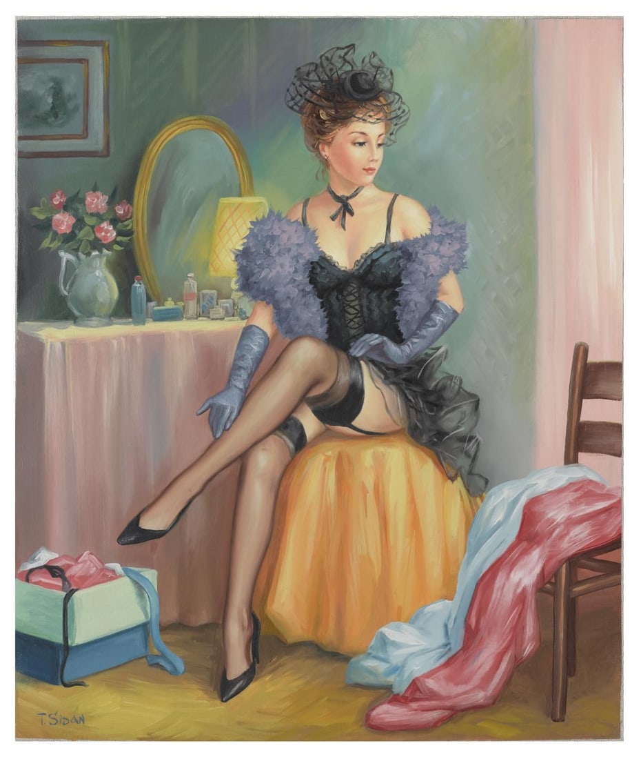 Taras Sidan- Original Giclee on Canvas "Tatiana": Artist: Taras Sidan. Medium: Original Giclee on Canvas. Title: Tatiana. Size: 24" x 20". Signature: Hand Signed by the Artist. Certificate of Authenticity: From the publisher. Reference#: 21096.