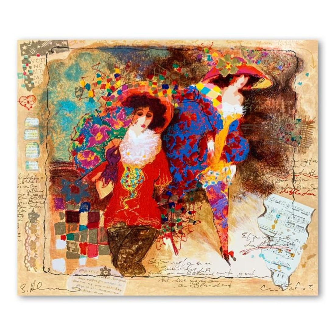 Alexander Galtchansky (1959-2008) and Tanya Wissotzky (1959-2006), Hand Signed Limited Edition: This is a limited edition serigraph on deckle edged paper by Alexander Galtchansky (1959-2008) and Tanya Wissotzky (1959-2006). It is numbered and hand signed and includes a letter of authenticity. Me