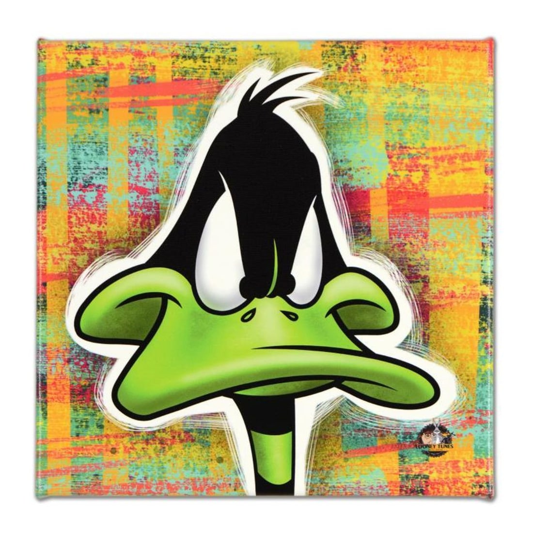 Looney Tunes, "Daffy Duck" Numbered Limited Edition on Canvas with COA. This piece comes Gallery: Daffy Duck is a limited edition giclee on gallery wrapped canvas by Looney Tunes. This piece comes from an edition of 500 and bears an imprint of Looney Tunes' official seal. Includes Certificate of A