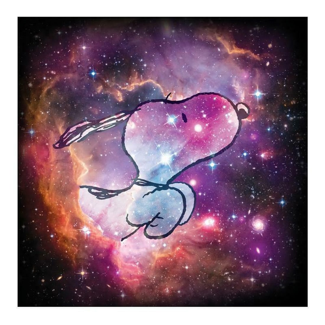 Peanuts, "Reach for the Stars" Hand Numbered Limited Edition Fine Art Print with Certificate of: A beautiful edition combining the artwork of Schulz, with an official photograph from the NASA archives. Credited University of Wisconsin. You won't be able to stop looking at this stunning piece once