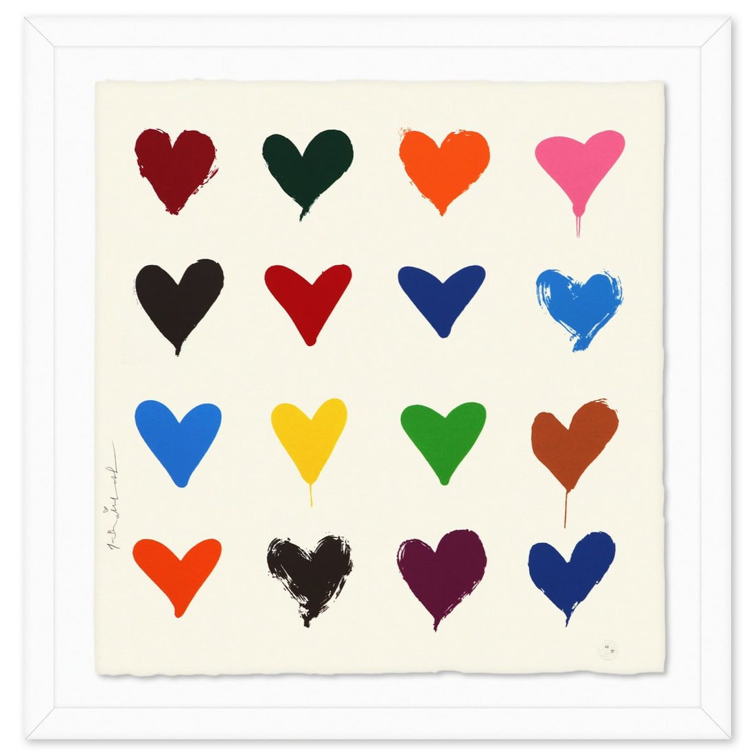 Mr Brainwash- Silkcreen on Paper "All You Need Is He[Art], 2022": Artist: Mr Brainwash. Medium: Silkcreen on Paper. Title: All You Need Is He[Art], 2022. Size: 22.5" x 22.5". Measures approx. 27" x 27.5" (framed). Signature: Hand signed and numbered. Certificate of 