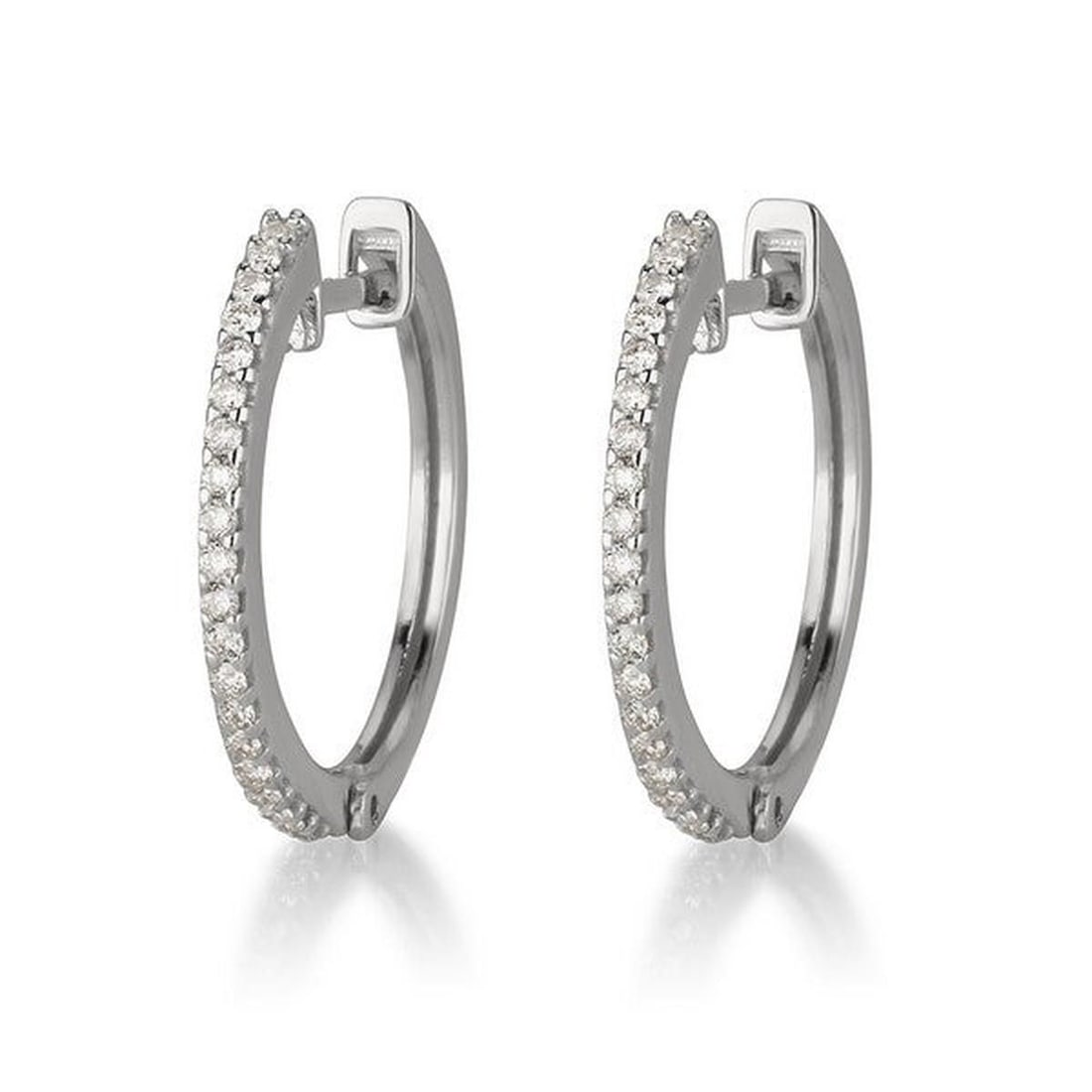 14kt White Gold 0.24ctw Diamond Earrings (1 of 1)