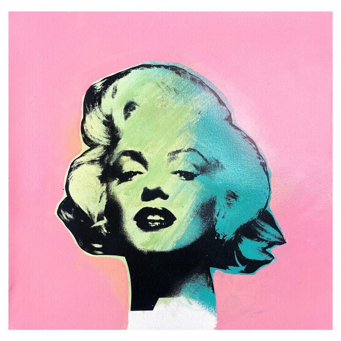 Steve Kaufman (1960-2010), "Marilyn Monroe" Hand Embellished Limited Edition Silkscreen Mixed Media: Marilyn Monroe is a hand embellished limited edition silkscreen mixed media on canvas by Andy Warhol protege, Steve Kaufman (1960-2010). This piece is TP numbered 6/50 and hand signed inverso. Include
