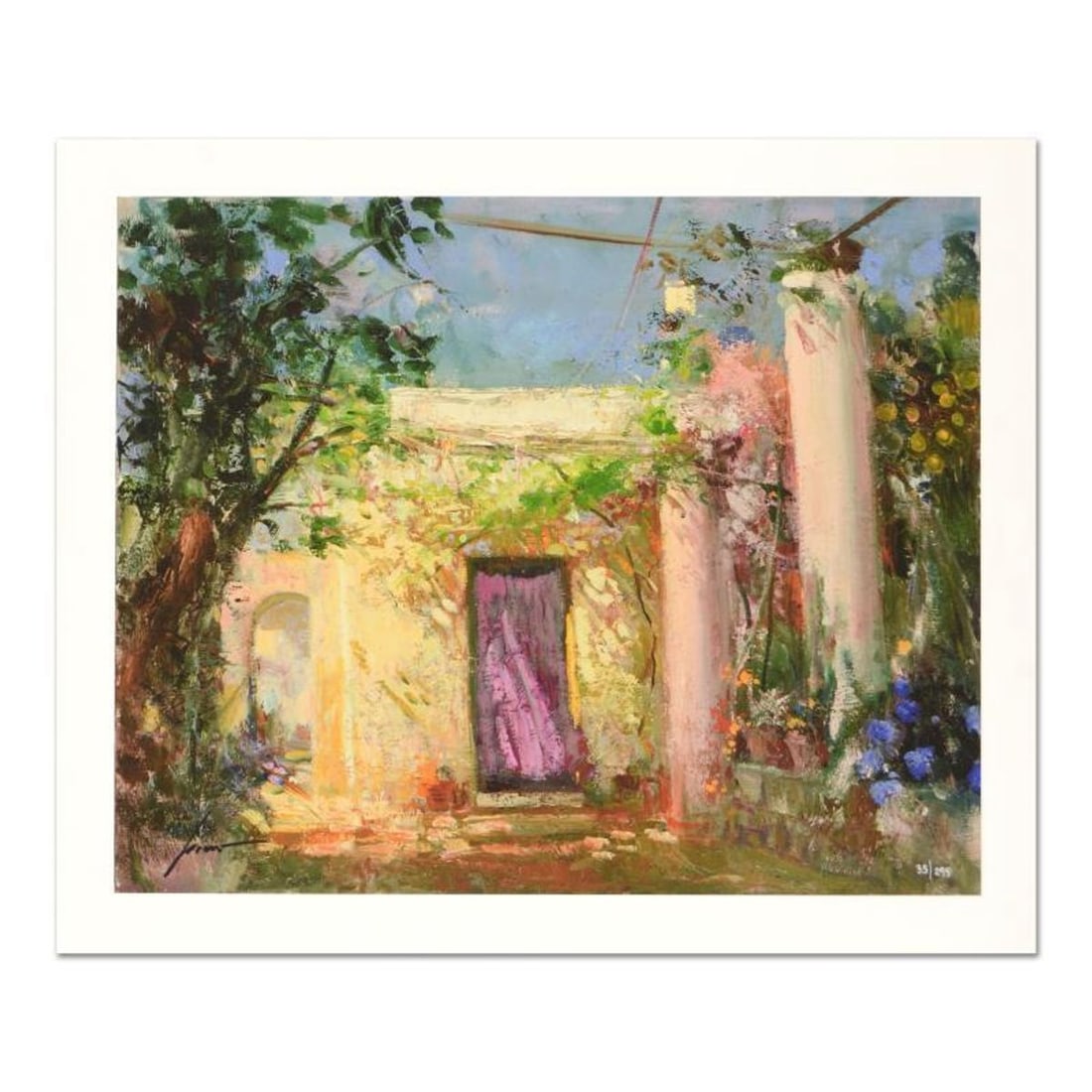 Pino (1939-2010) "In The Shadows" Limited Edition Giclee. Numbered and Hand Signed; Certificate of: In The Shadows is a limited edition giclee on paper by Pino (1939-2010). The piece comes numbered and is hand signed by the artist. Includes Certificate of Authenticity. Measures approximately 16 x