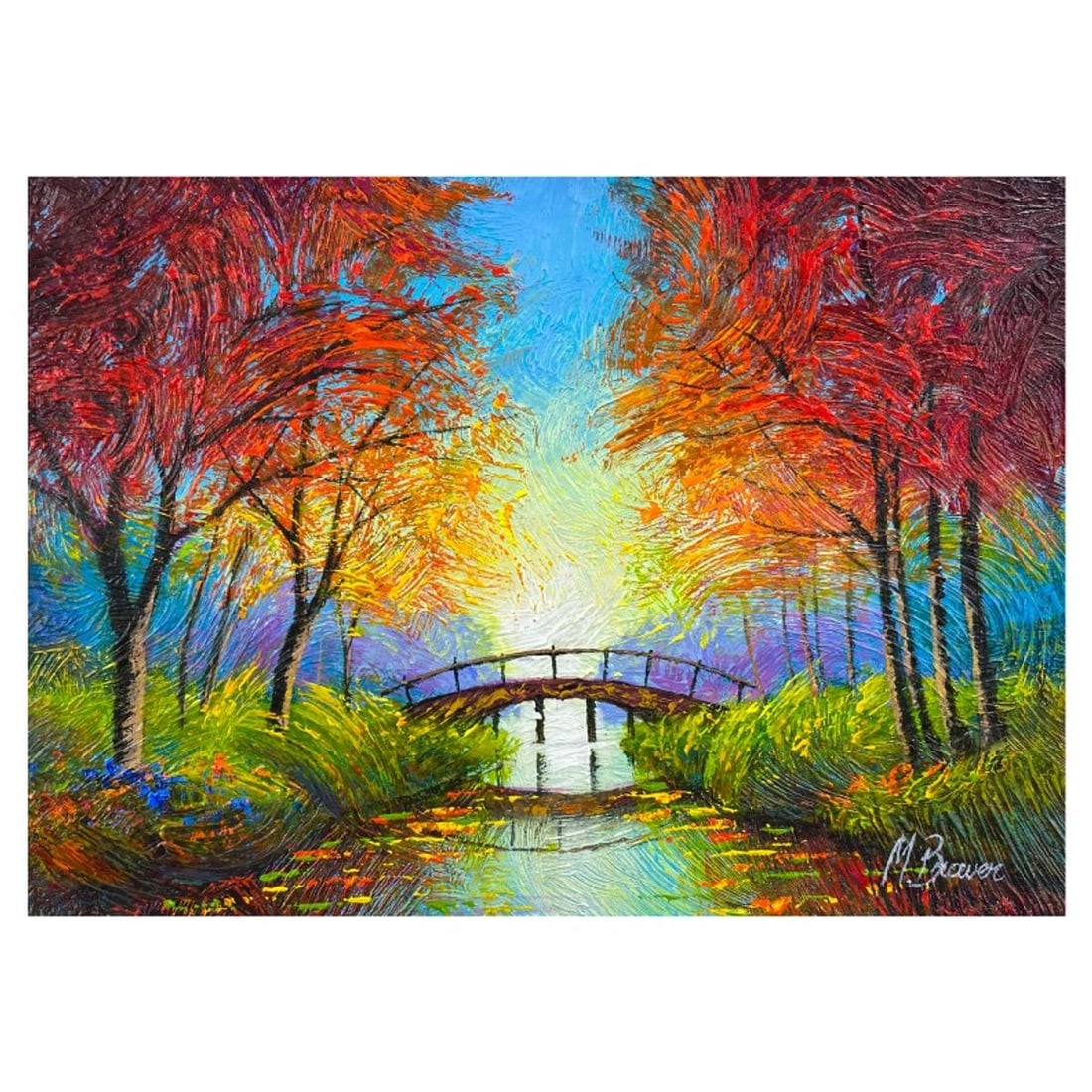 Mark Braver, Original Acrylic Painting on Canvas, Hand Signed with Letter of Authenticity.: This is an original acrylic painting on canvas by Mark Braver, hand signed by the artist. Includes Letter of Authenticity. Measures approx. 10" x 14" (image).