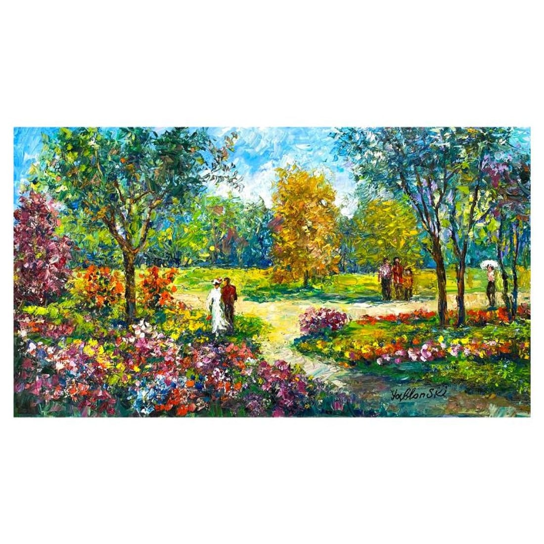 Shafira Yablonski, Original Oil Painting on Canvas, Hand Signed with Letter of Authenticity.: This is an original oil painting on canvas by Shafira Yablonski, hand signed by the artist. Includes Letter of Authenticity. Measures approx. 16" x 30" (image).
