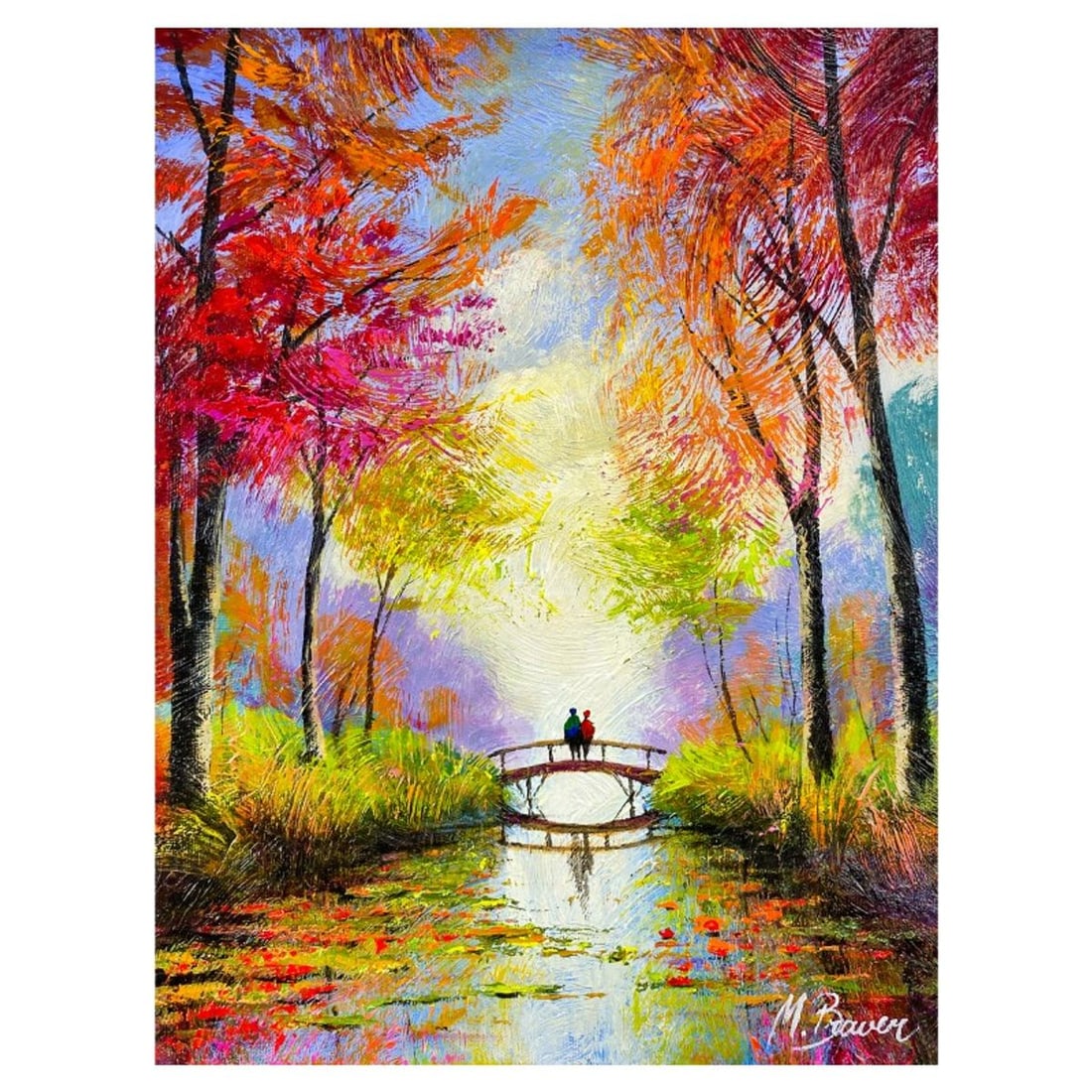 Mark Braver, Original Acrylic Painting on Canvas, Hand Signed with Letter of Authenticity.: This is an original acrylic painting on canvas by Mark Braver, hand signed by the artist. Includes Letter of Authenticity. Measures approx. 14" x 10" (image).