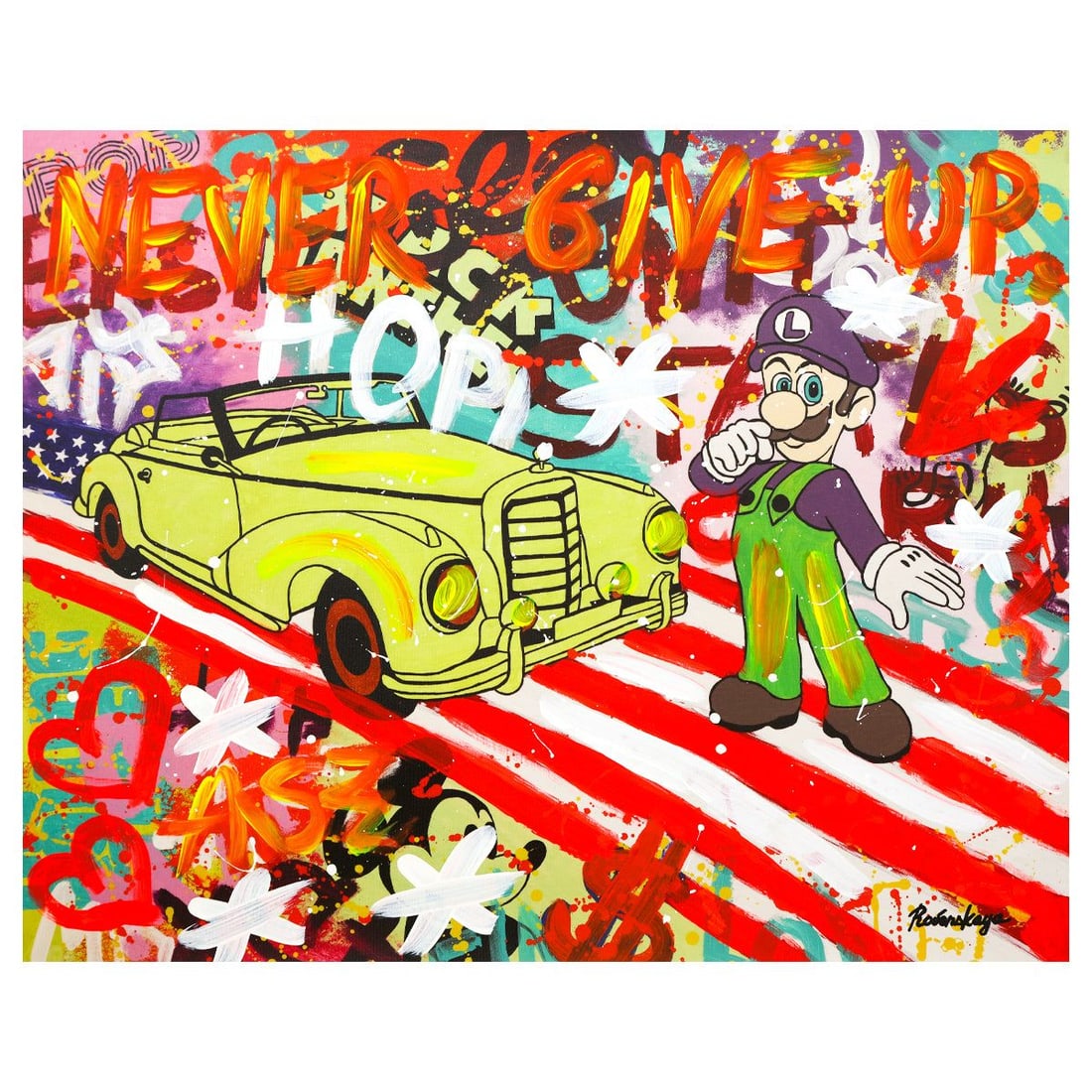 Nastya Rovenskaya- Mixed Media "About To Drive" (1 of 2)