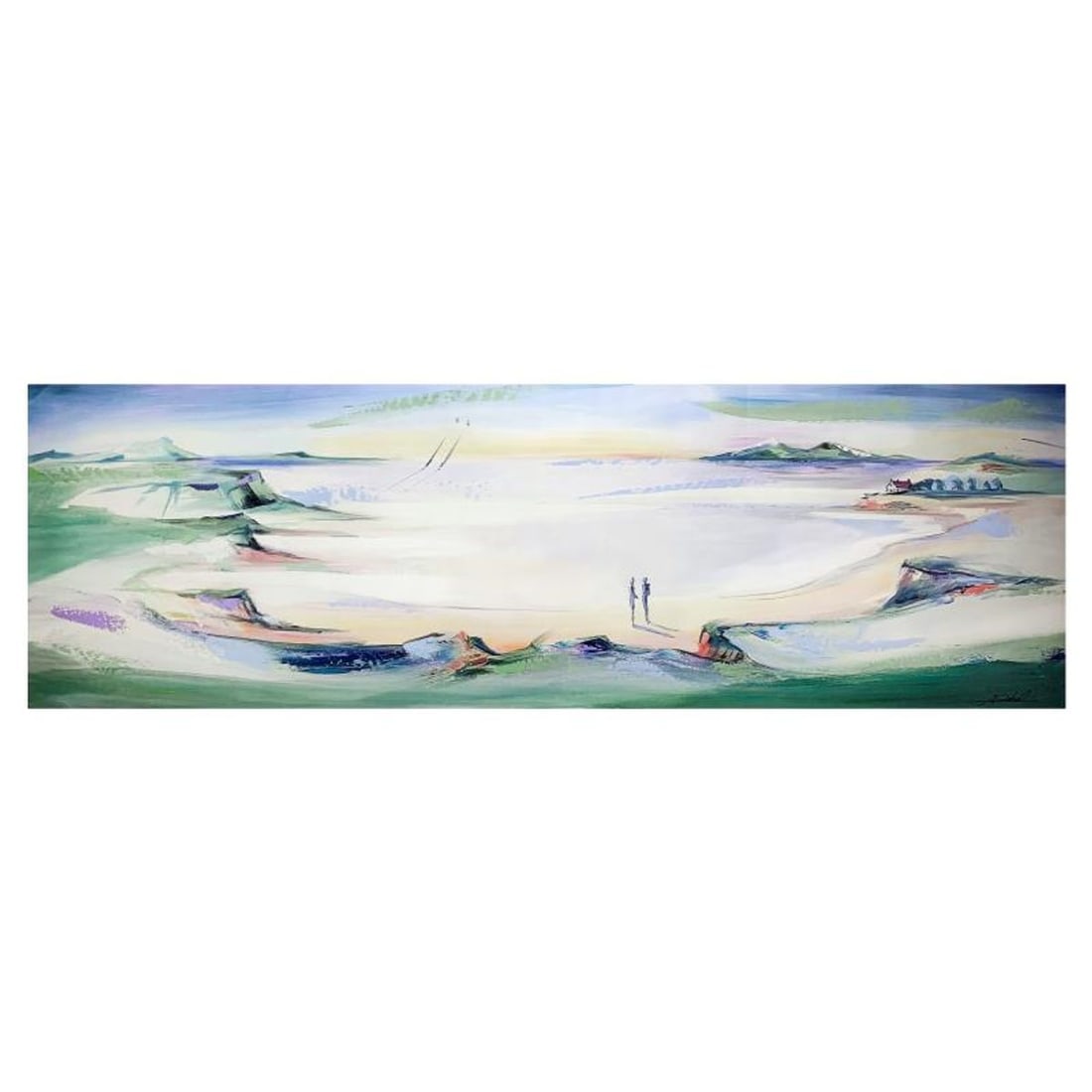 Alfred Gockel, "A Day on the Sea" Hand Signed Limited Edition on Canvas with Letter of Authenticity. (1 of 3)