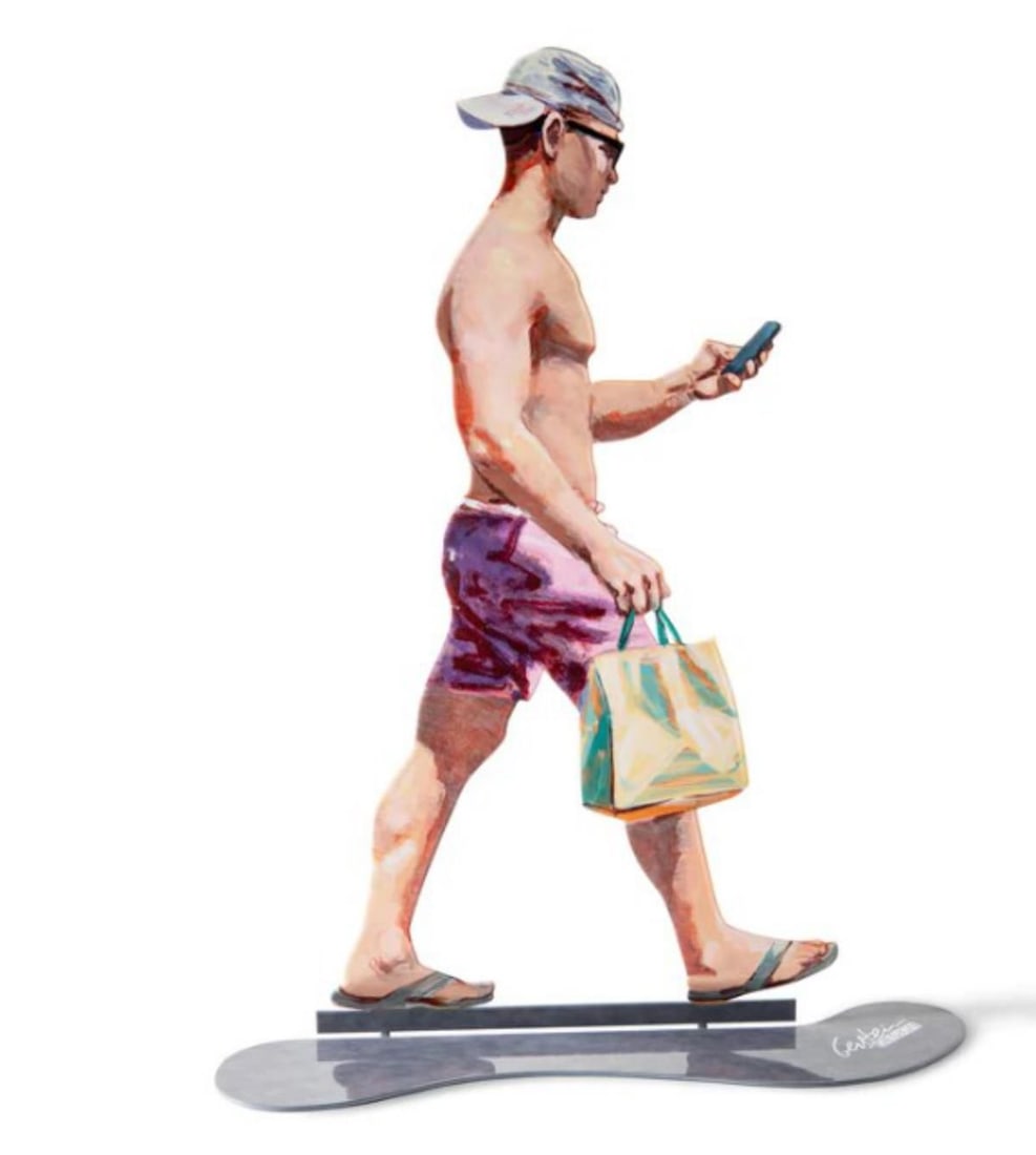 David Gerstein- Free Standing Sculpture "WHATSAPPER": Artist: David Gerstein. Medium: Free Standing Sculpture. Title: WHATSAPPER. Size: 16.3" x 10.4". Signature: Signed. Certificate of Authenticity: Is included. Additional: This piece is free standing sc