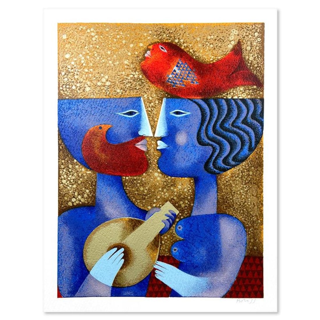 Samy Briss, Limited Edition Serigraph, Hand Signed and Numbered with Letter of Authenticity.: This is a limited edition serigraph on paper by Samy Briss. The piece comes hand signed by the artist, numbered, and with a letter of authenticity. Measures approximately 16" x 12". Reference#: 89964.