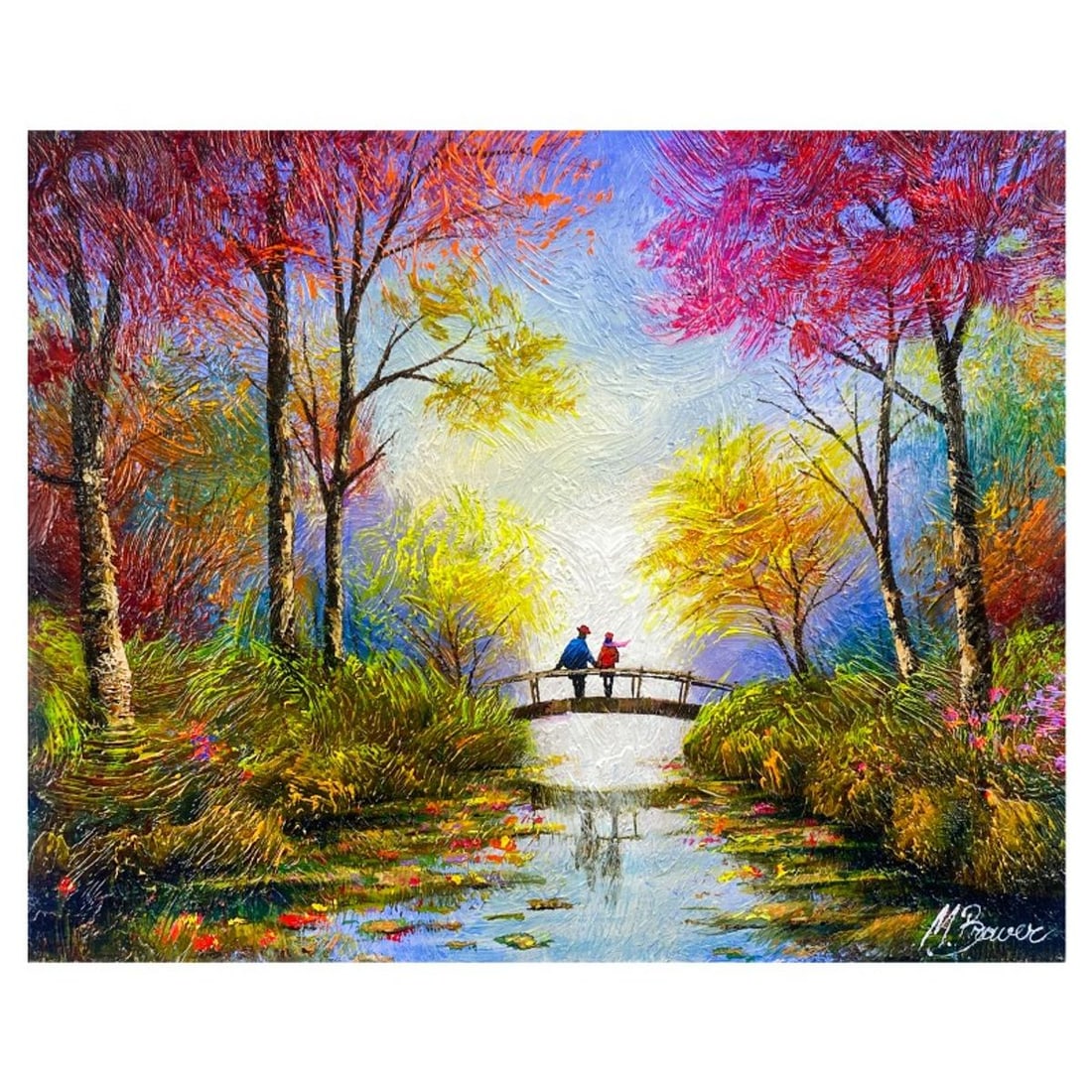 Mark Braver, Original Acrylic Painting on Canvas, Hand Signed with Letter of Authenticity.: This is an original acrylic painting on canvas by Mark Braver, hand signed by the artist. Includes Letter of Authenticity. Measures approx. 16" x 20" (image).