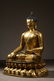 Large Chinese Qing Dynasty Gilt Bronze Figure of Buddha - 7